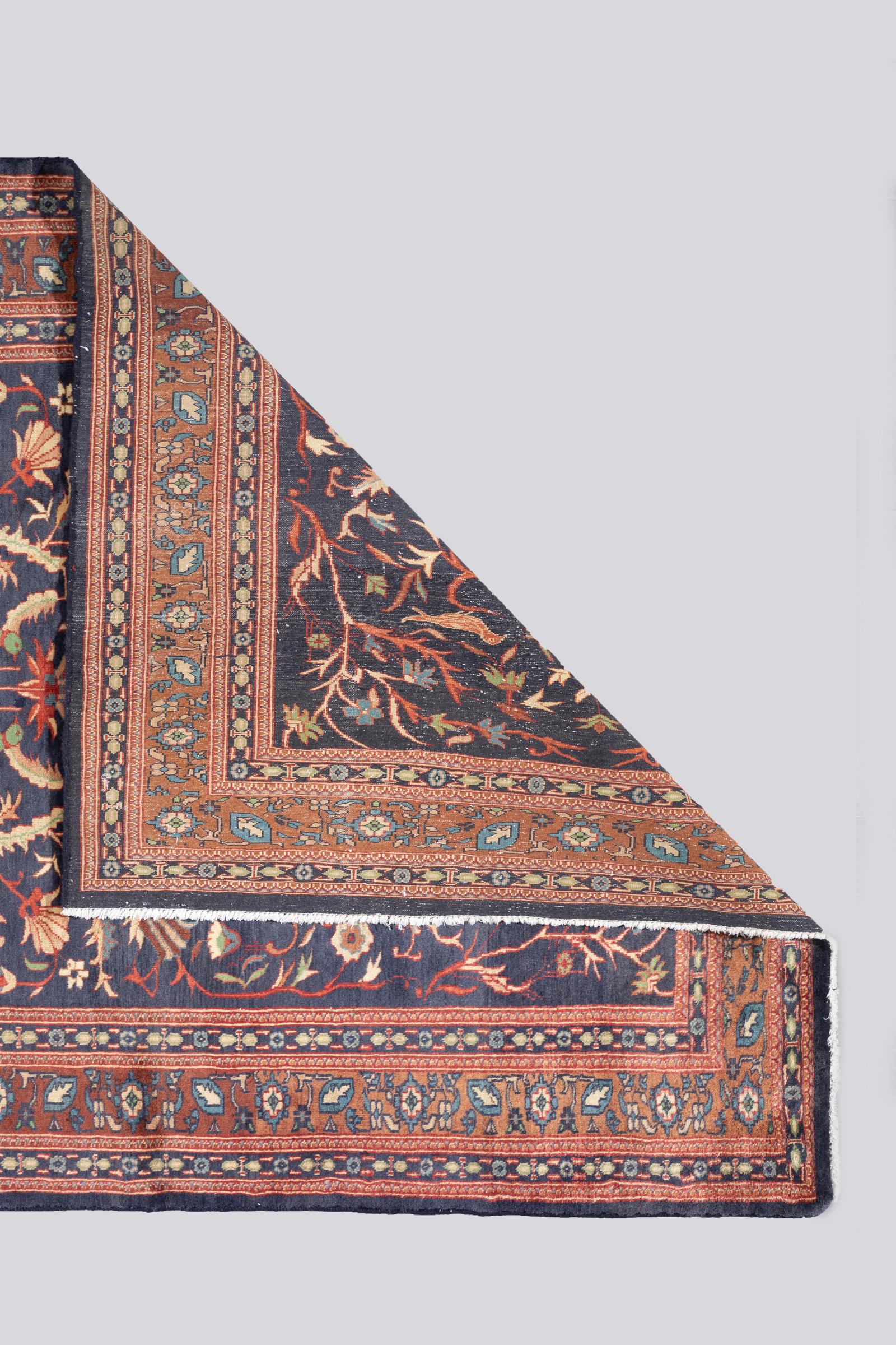 Vintage Qom Shekargah fine 70 Raj Persian Rug