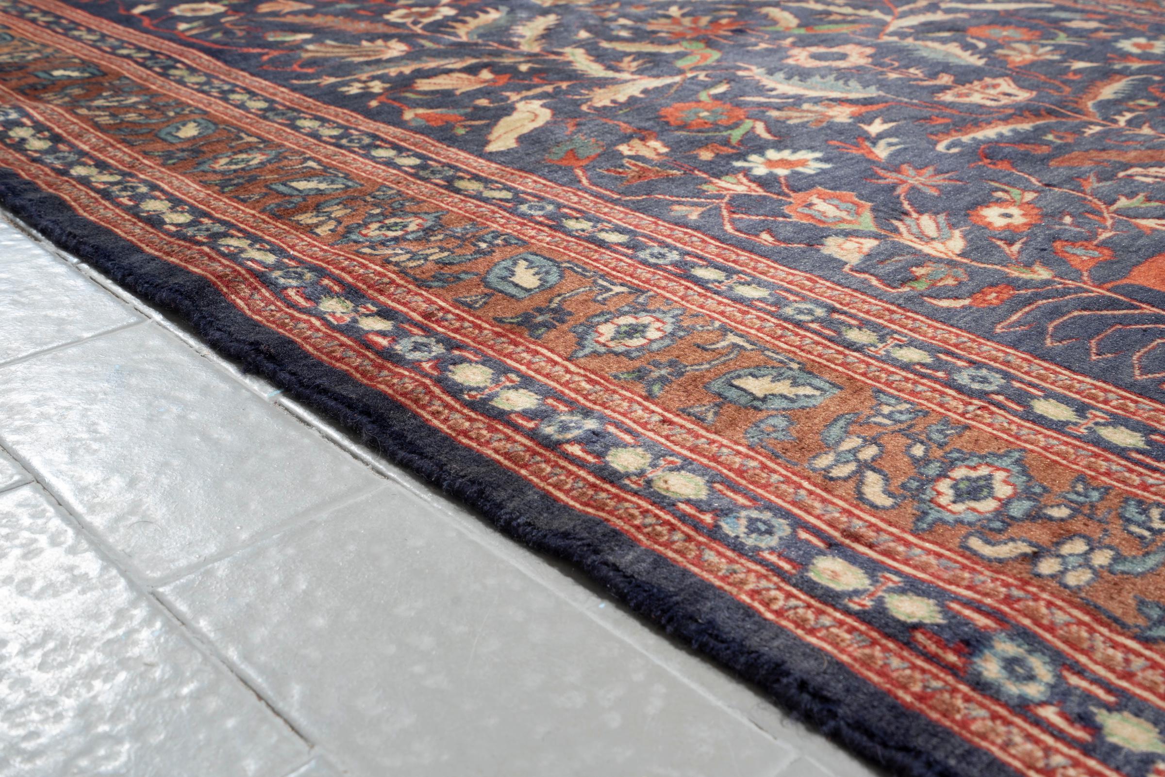 Vintage Qom Shekargah fine 70 Raj Persian Rug