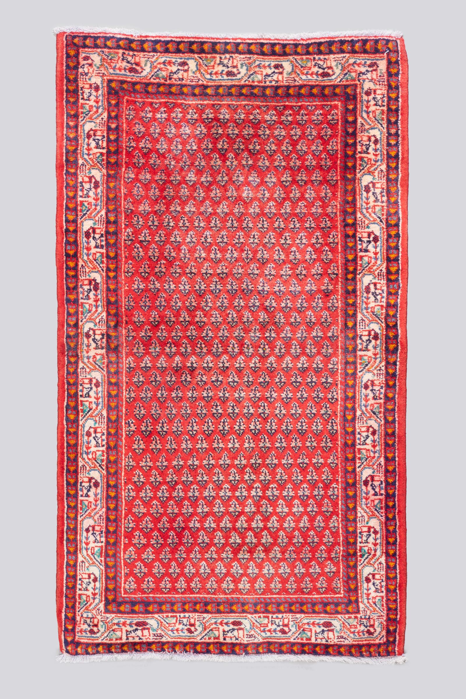 Vintage Arak Boteh Mir Poshti Carpet 70*120 0.8SQM