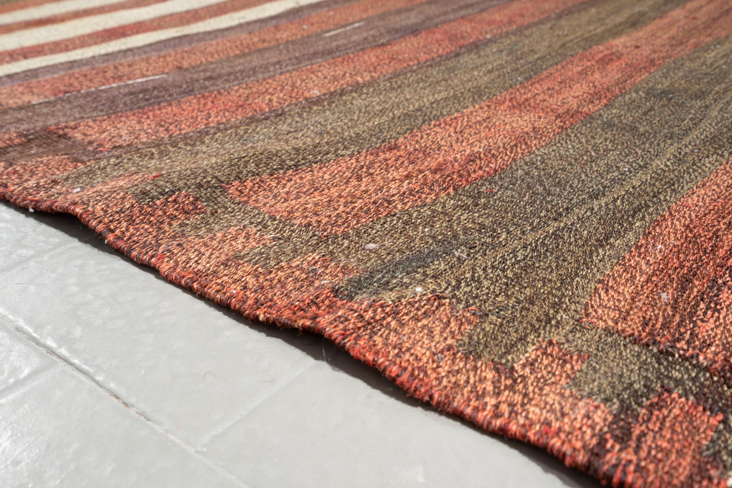 Vintage Baluch Stripe Persian Kilim Runner