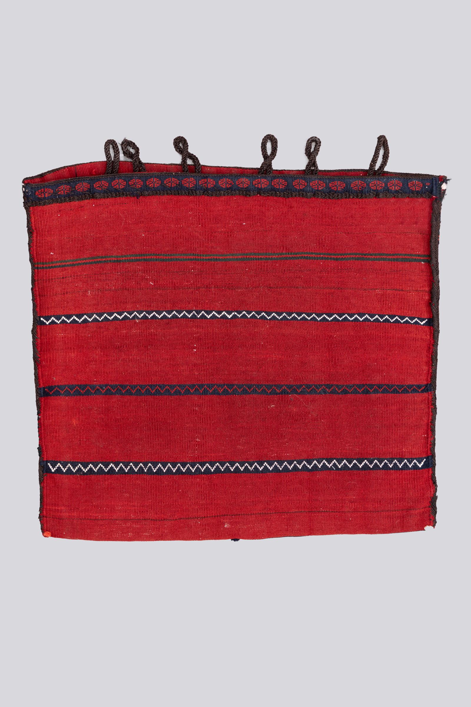 Antique JabalBarez Persian Soumak Toubreh Rug
