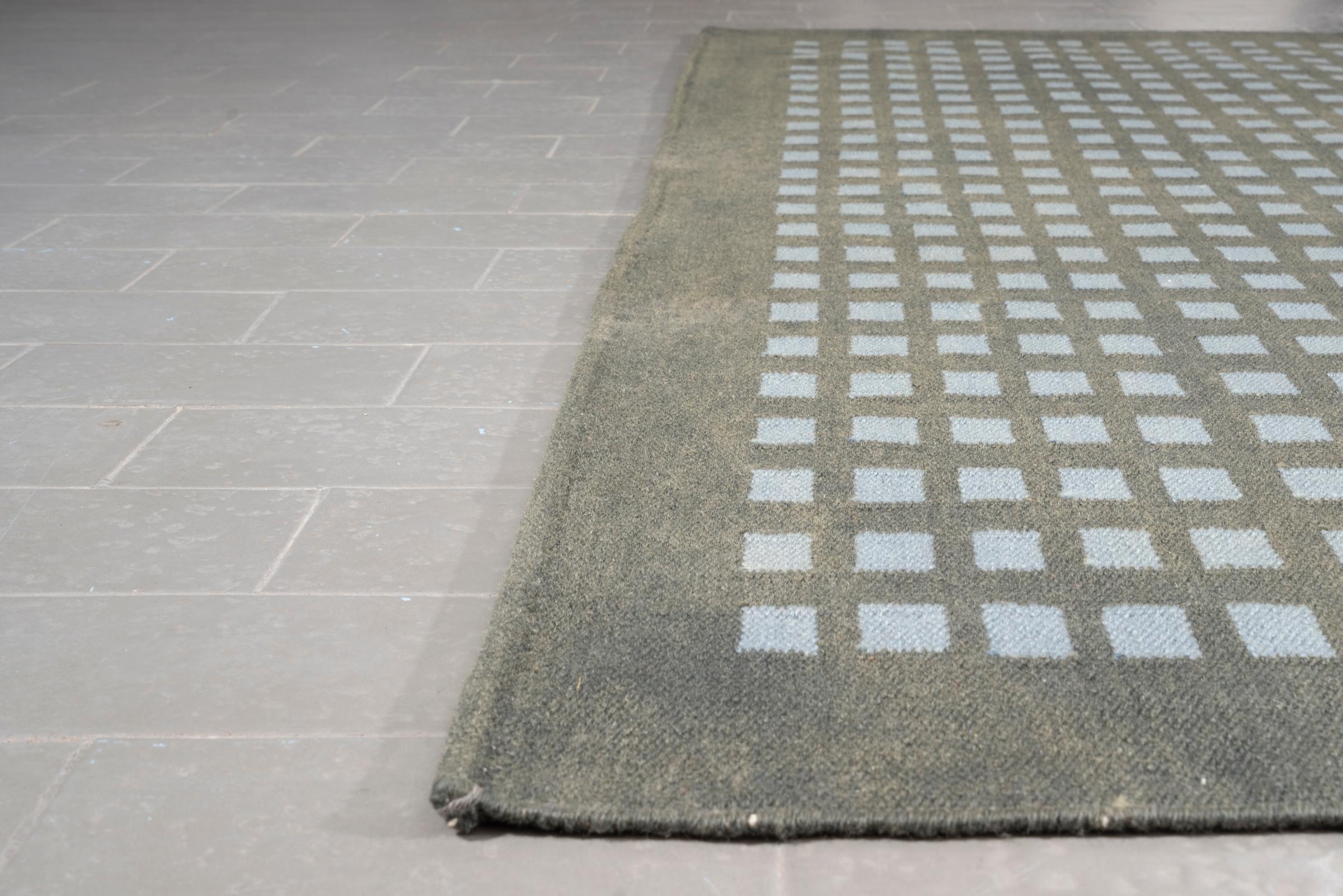 Vintage Kelardasht Checkered Persian Kilim Rug