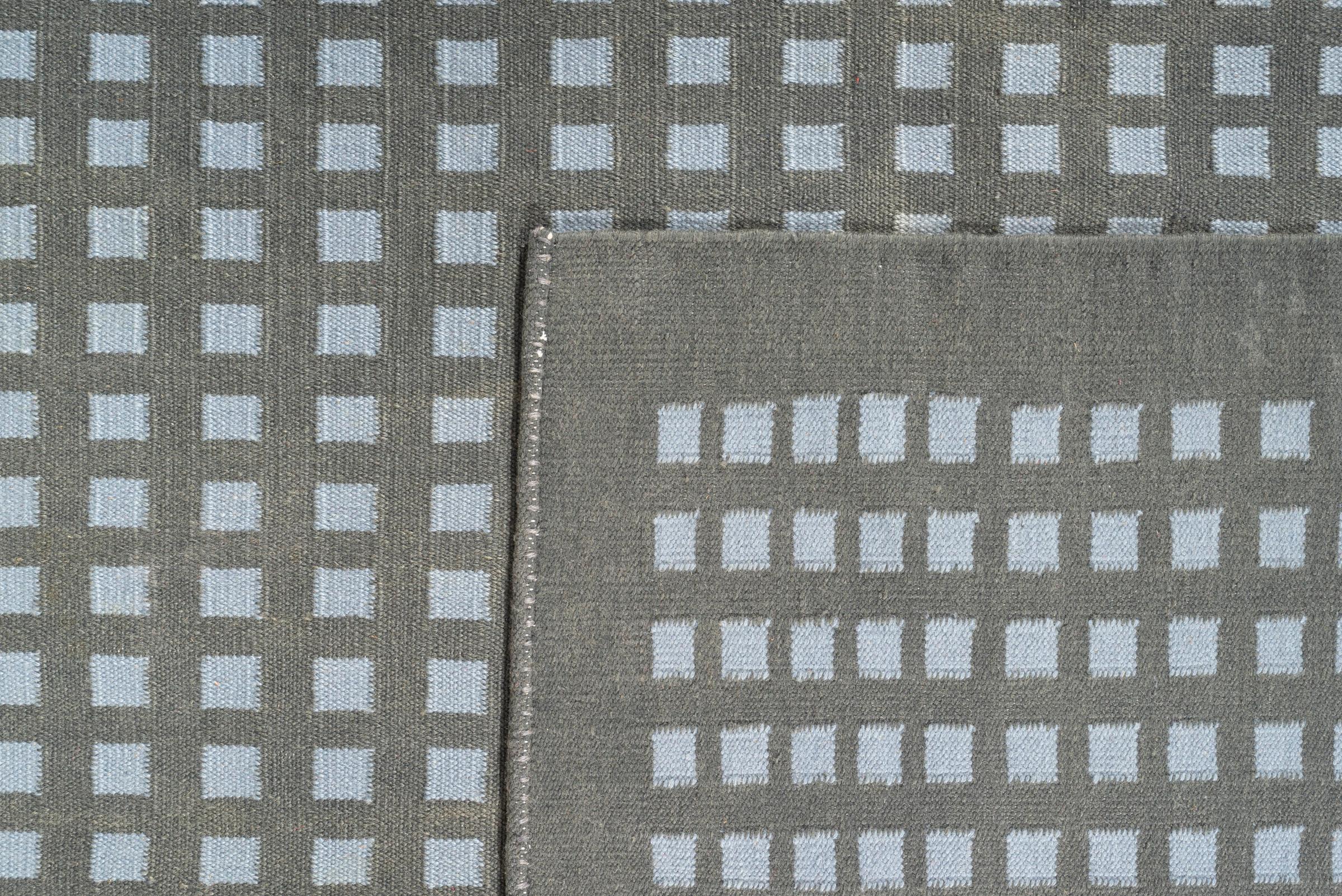 Vintage Kelardasht Checkered Persian Kilim Rug