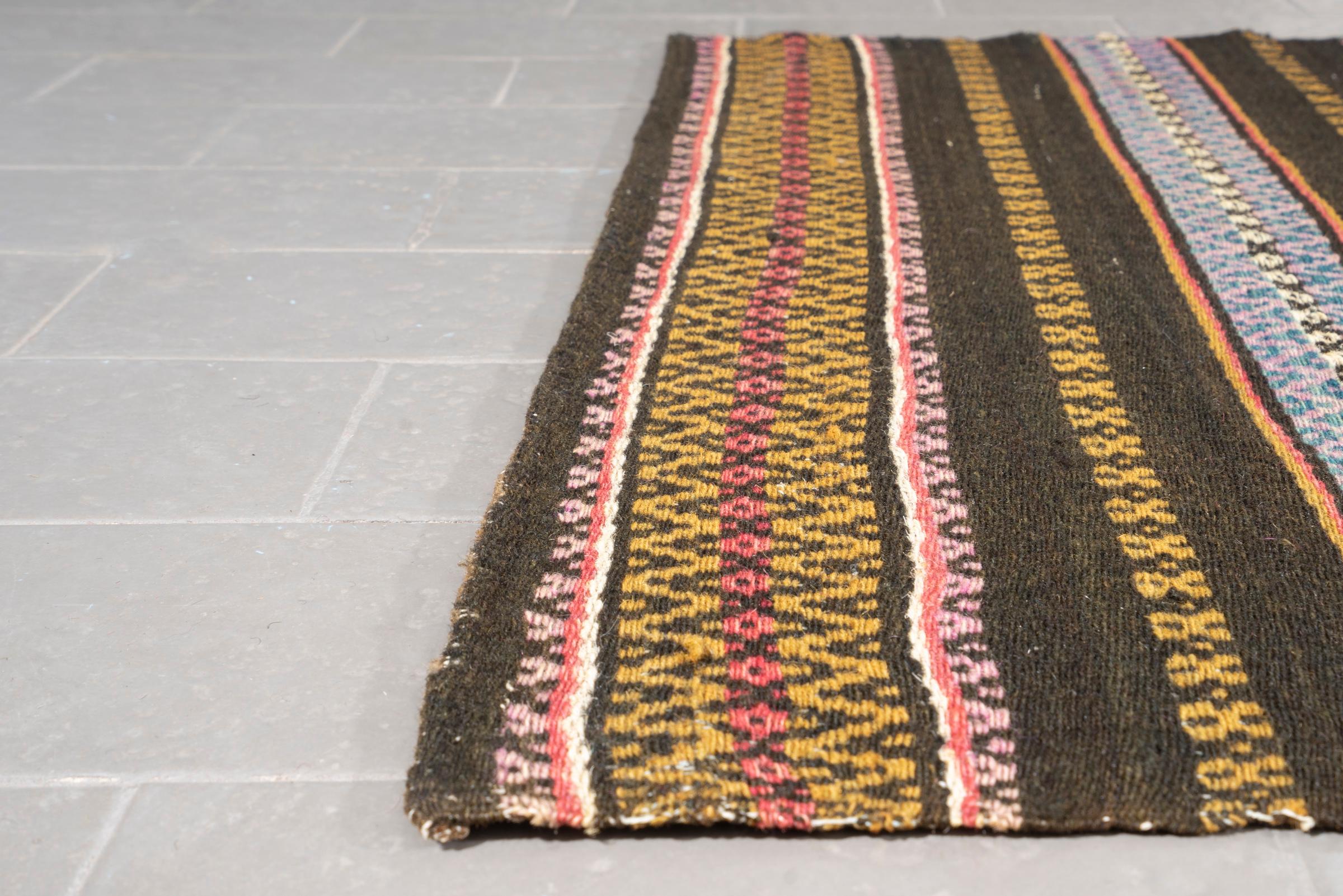 Qashqai Persian Soumak Kilim Runner