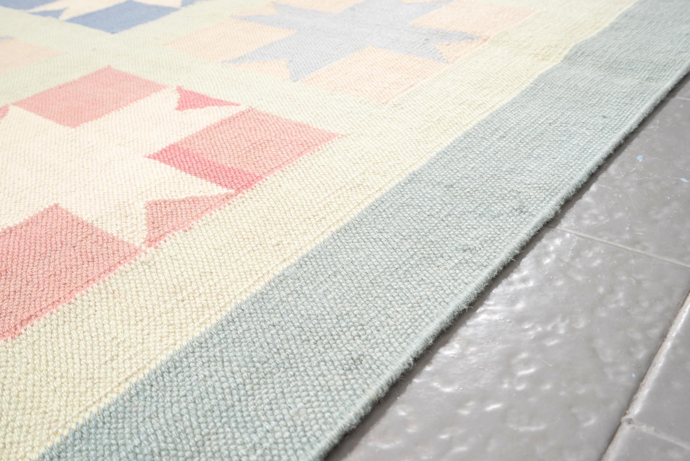 Vintage Kelardasht Stars Persian Kilim Rug