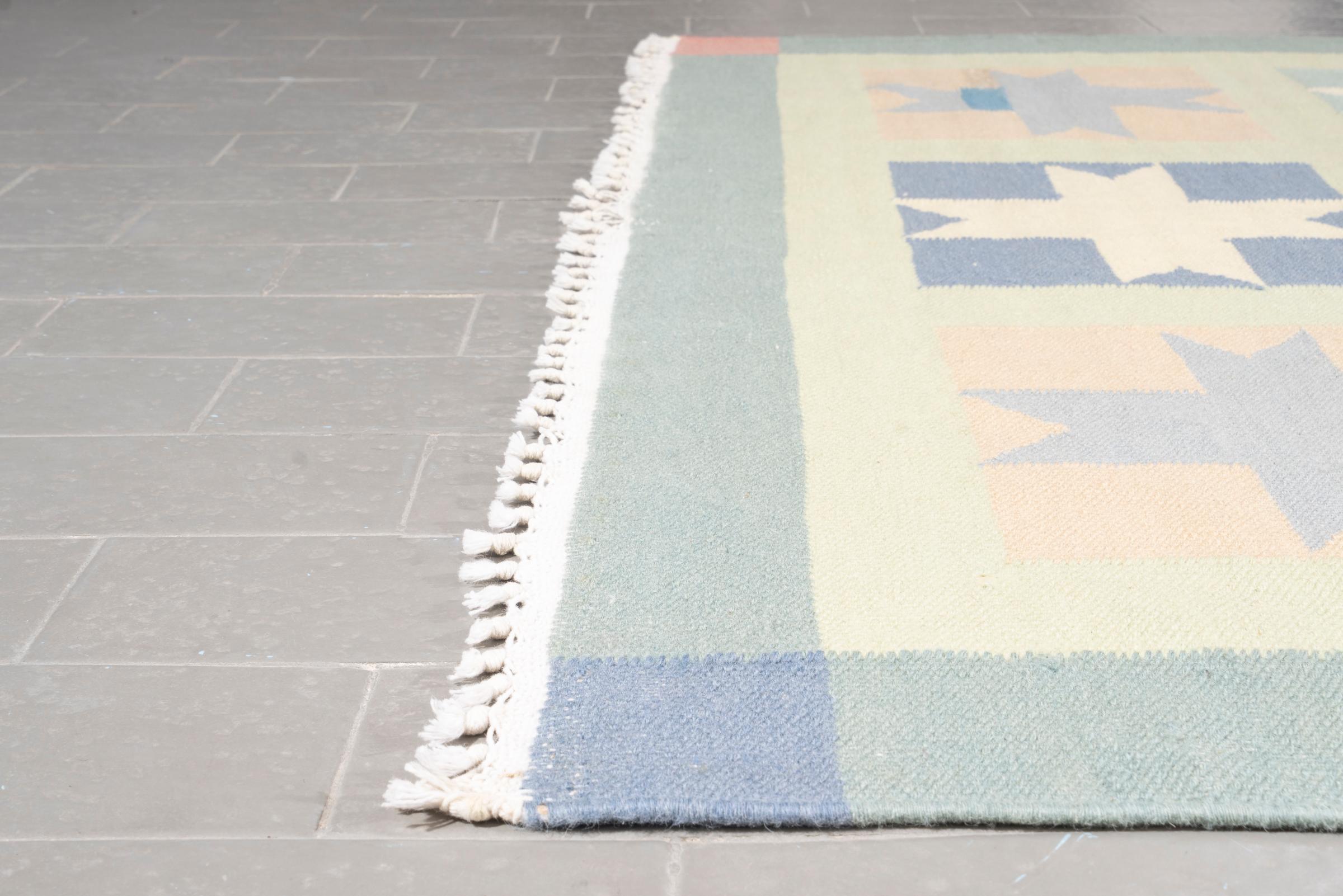 Vintage Kelardasht Stars Persian Kilim Rug