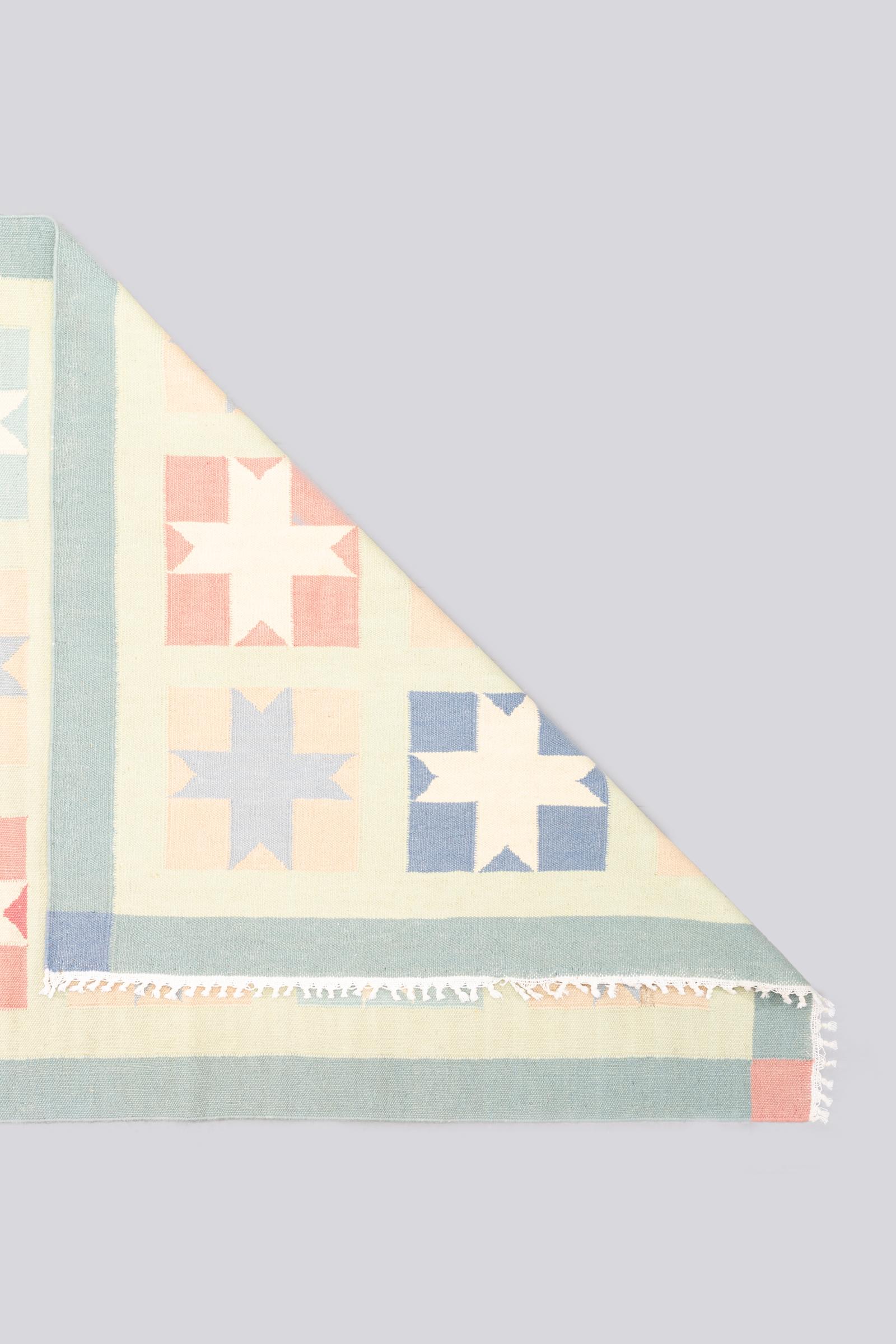 Vintage Kelardasht Stars Persian Kilim Rug