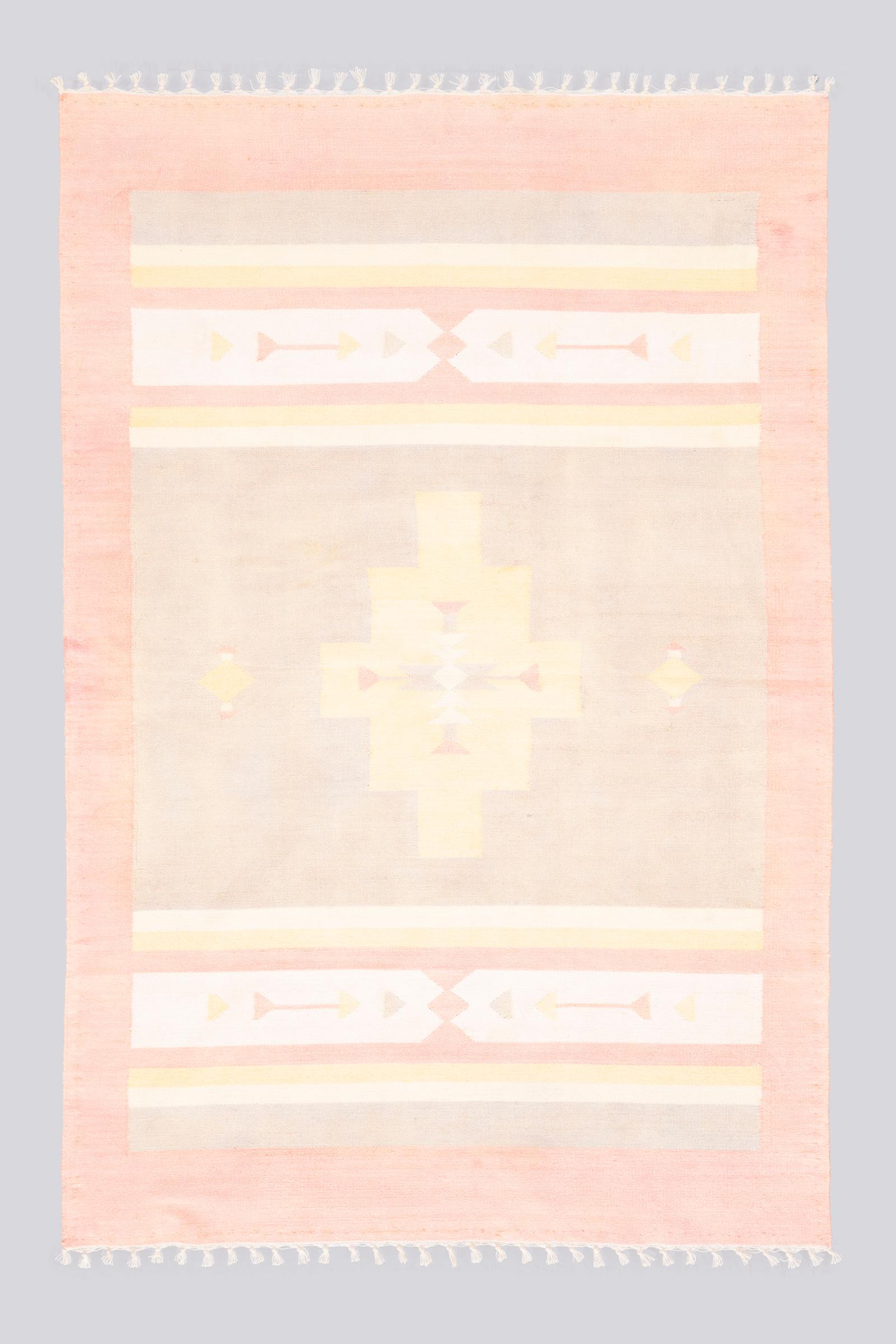 Vintage Kelardasht Toranj Cotton Kilim 2.22SQM