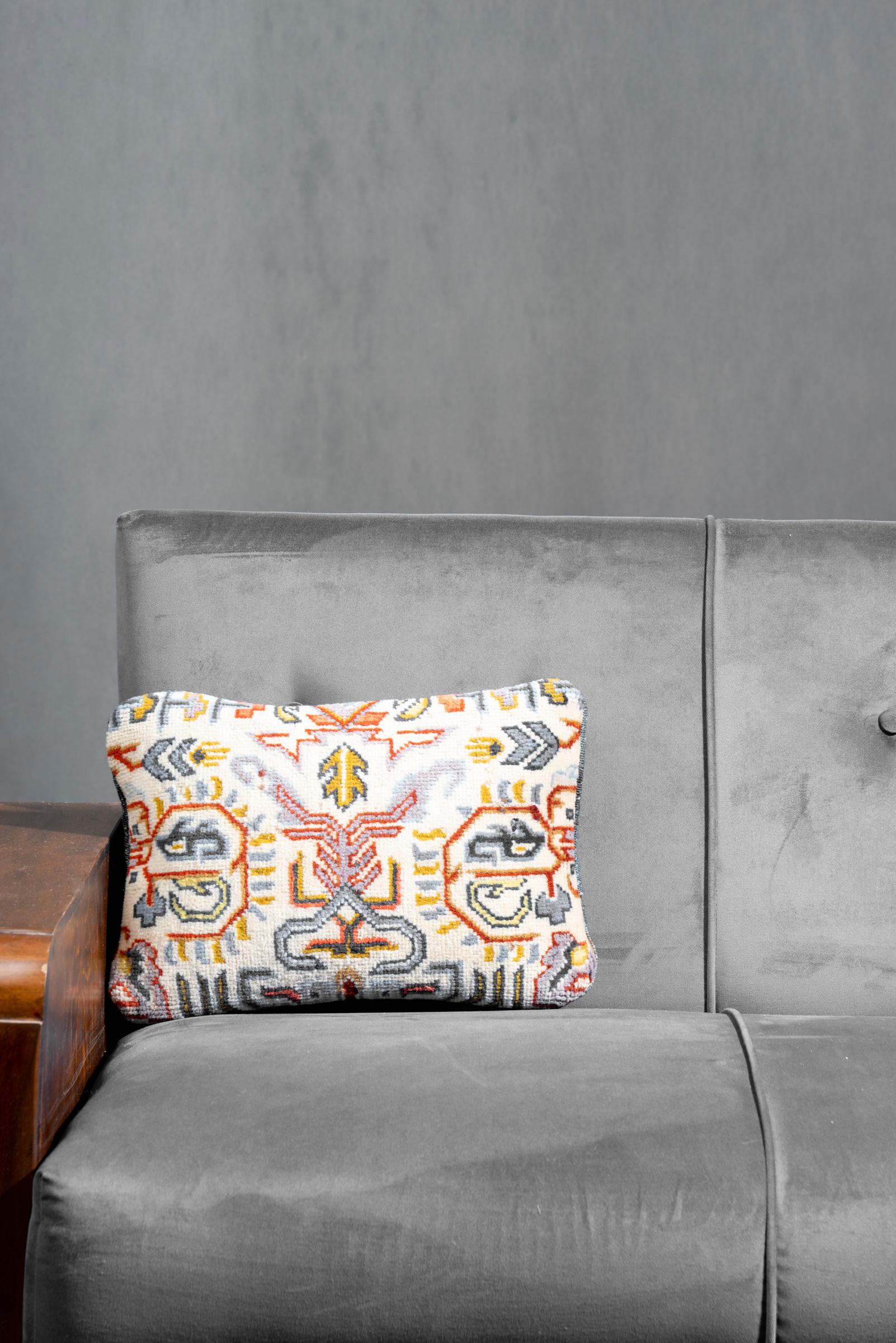 Small Najafabad Carpet Cushion 40x25