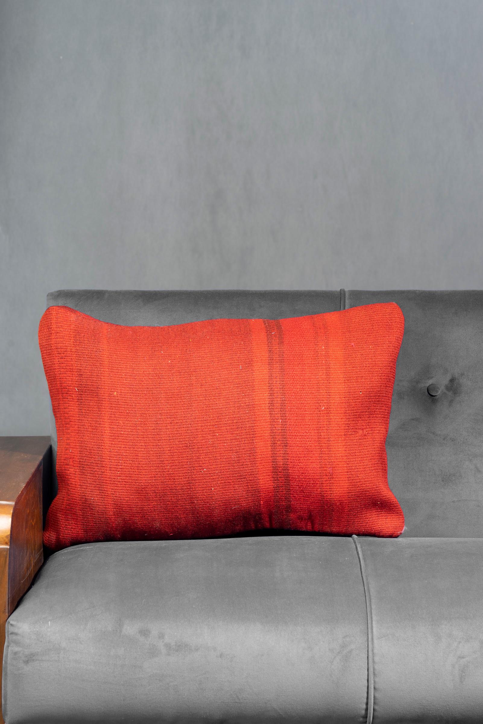 Red Rectangle Jajim Cushion, 60x40cm - 2
