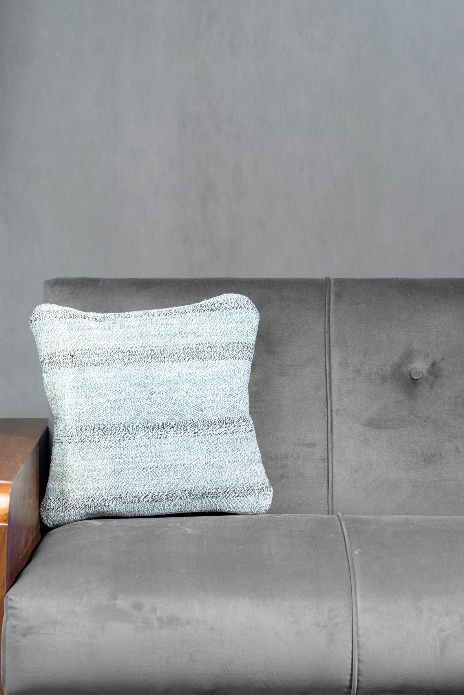 Blue Square Jajim Cushion 40x40cm