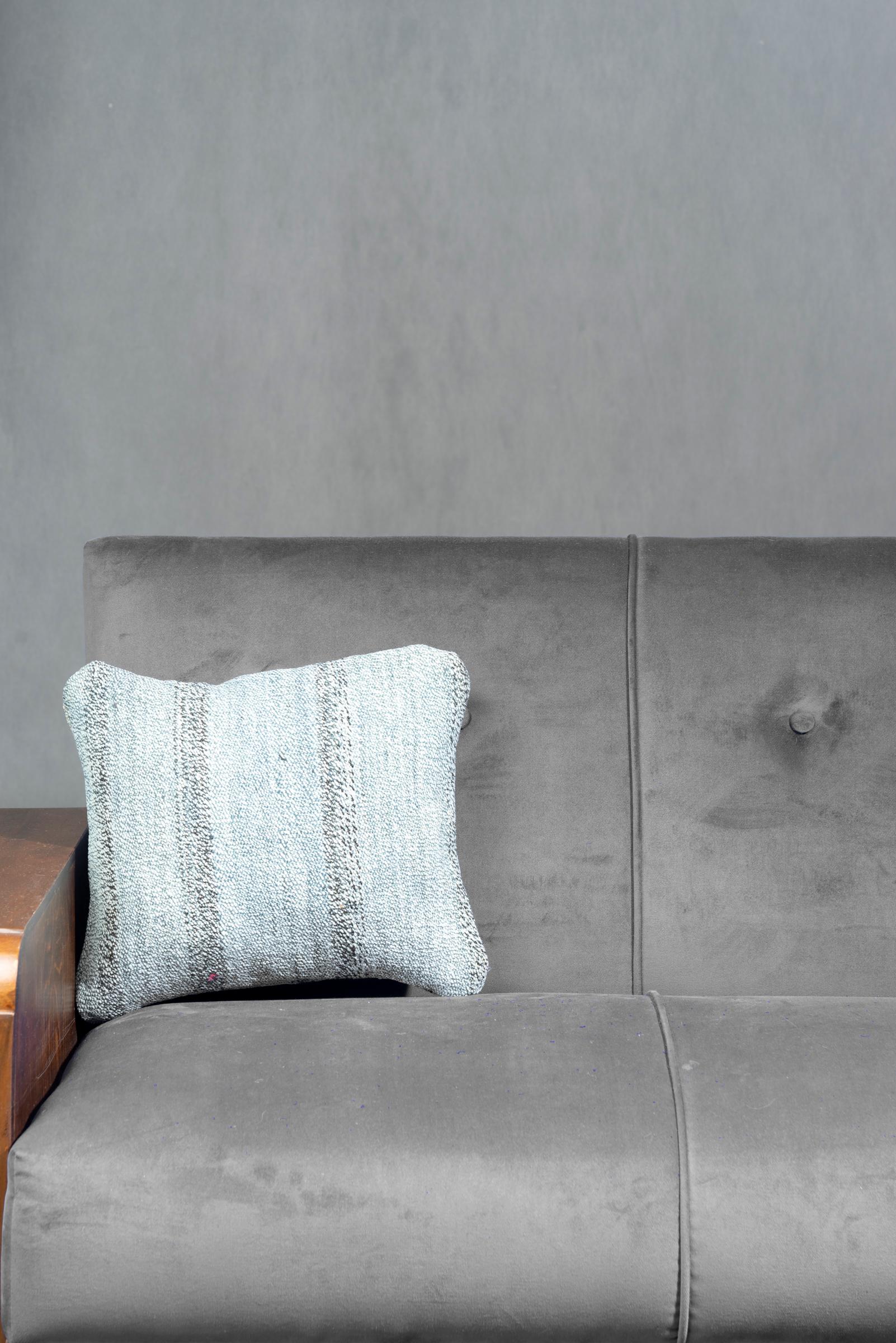 Blue Square Jajim Cushion, 40x40cm - 2