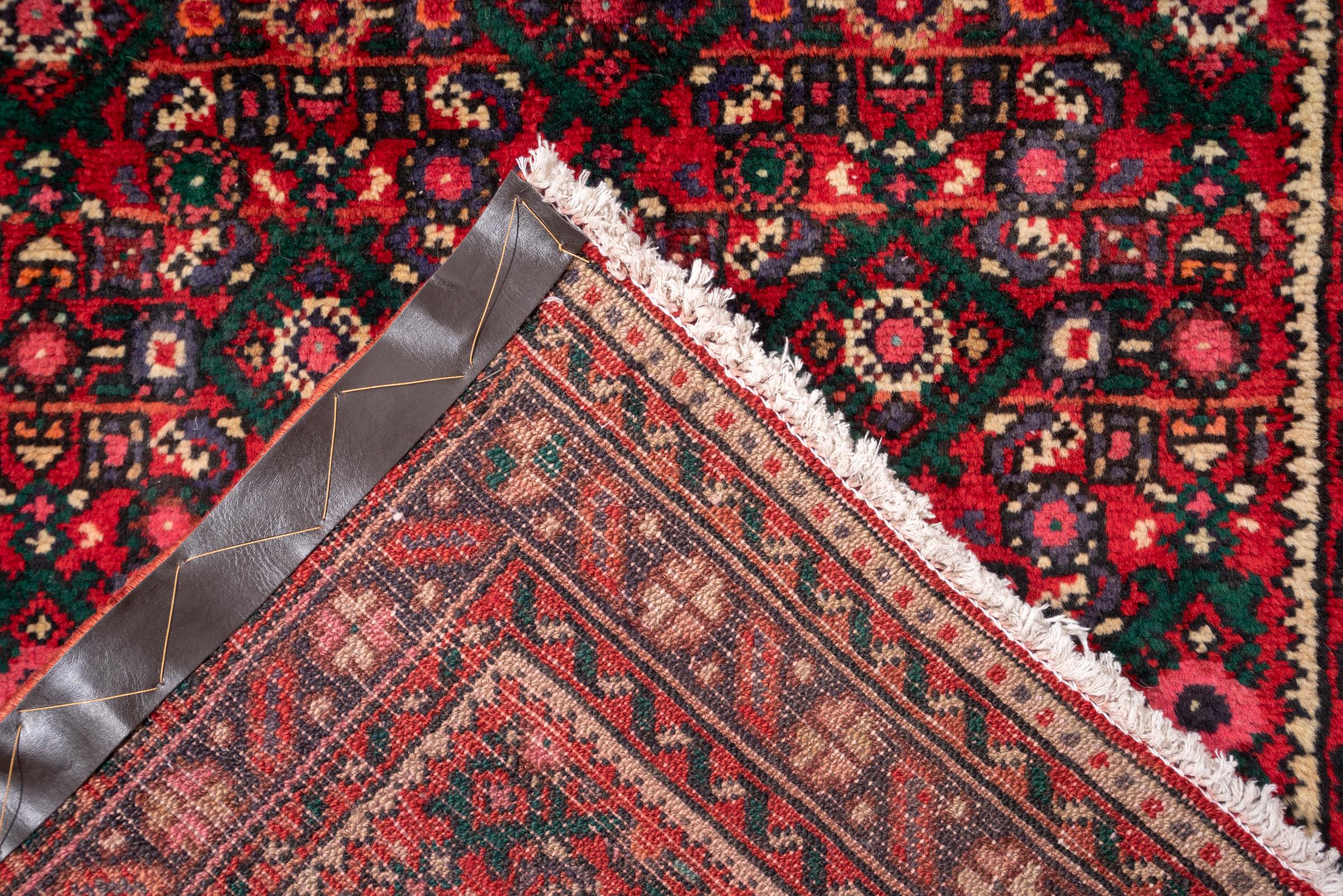 Vintage Hamadan Mahi Persian Runner Rug