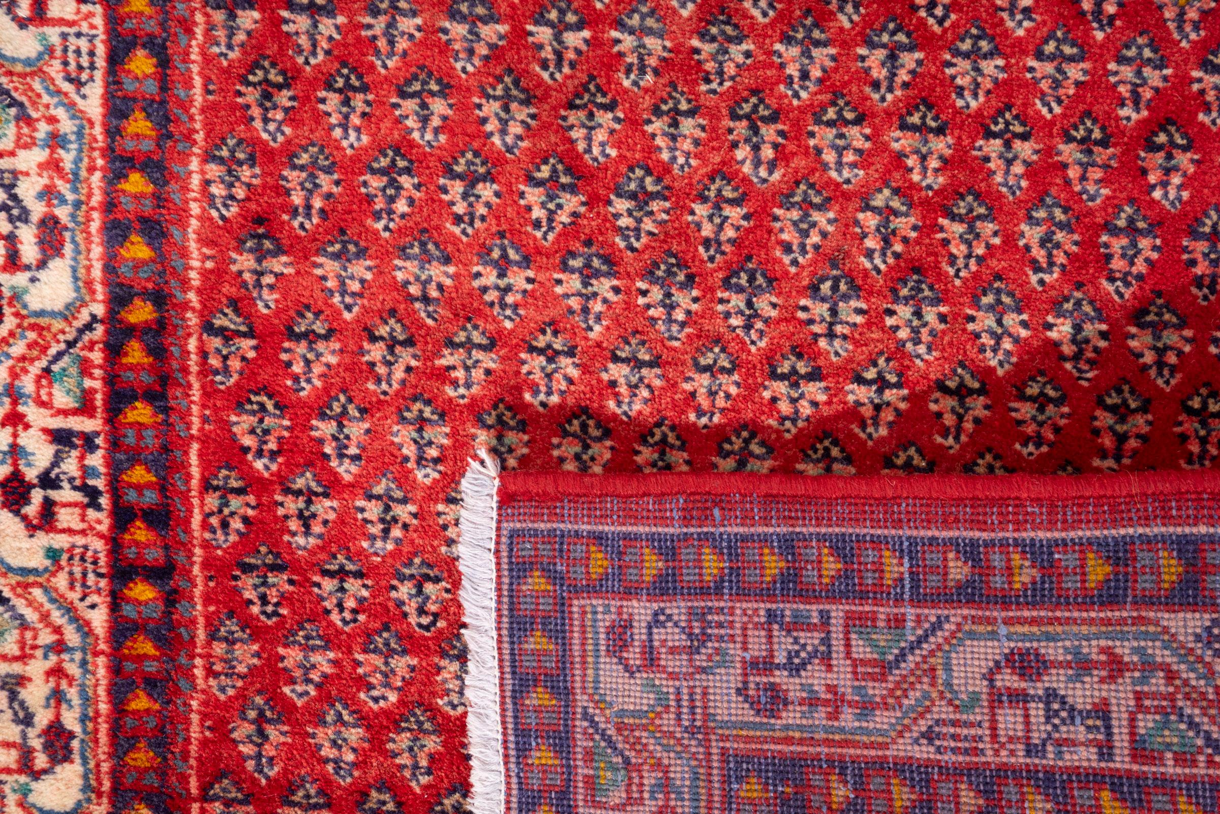 Vintage Arak Boteh Mir Persian Poshti Rug