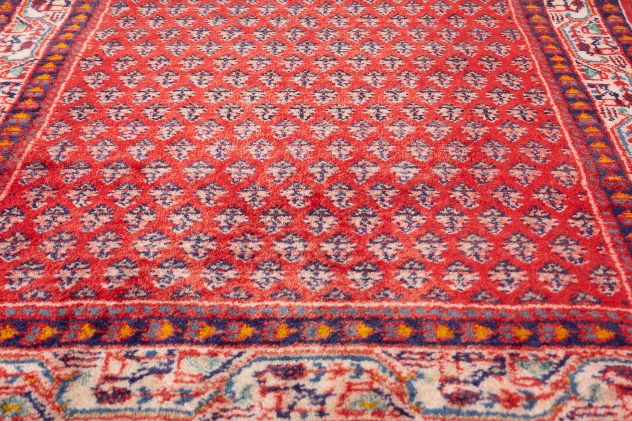 Vintage Arak Boteh Mir Persian Poshti Rug