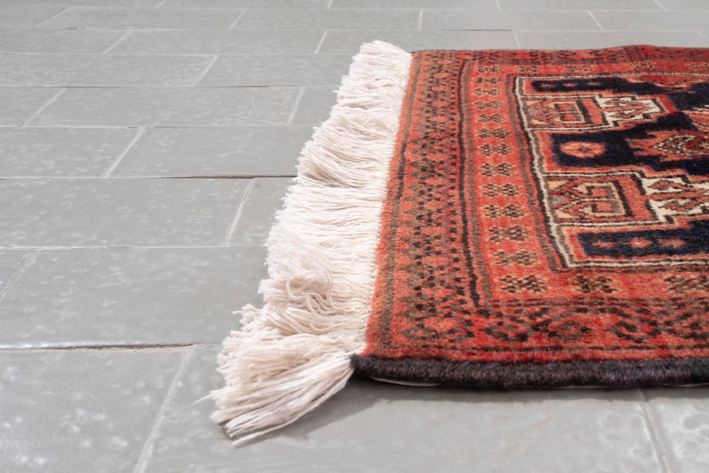 Vintage Baluch Toranj Persian Runner Rug