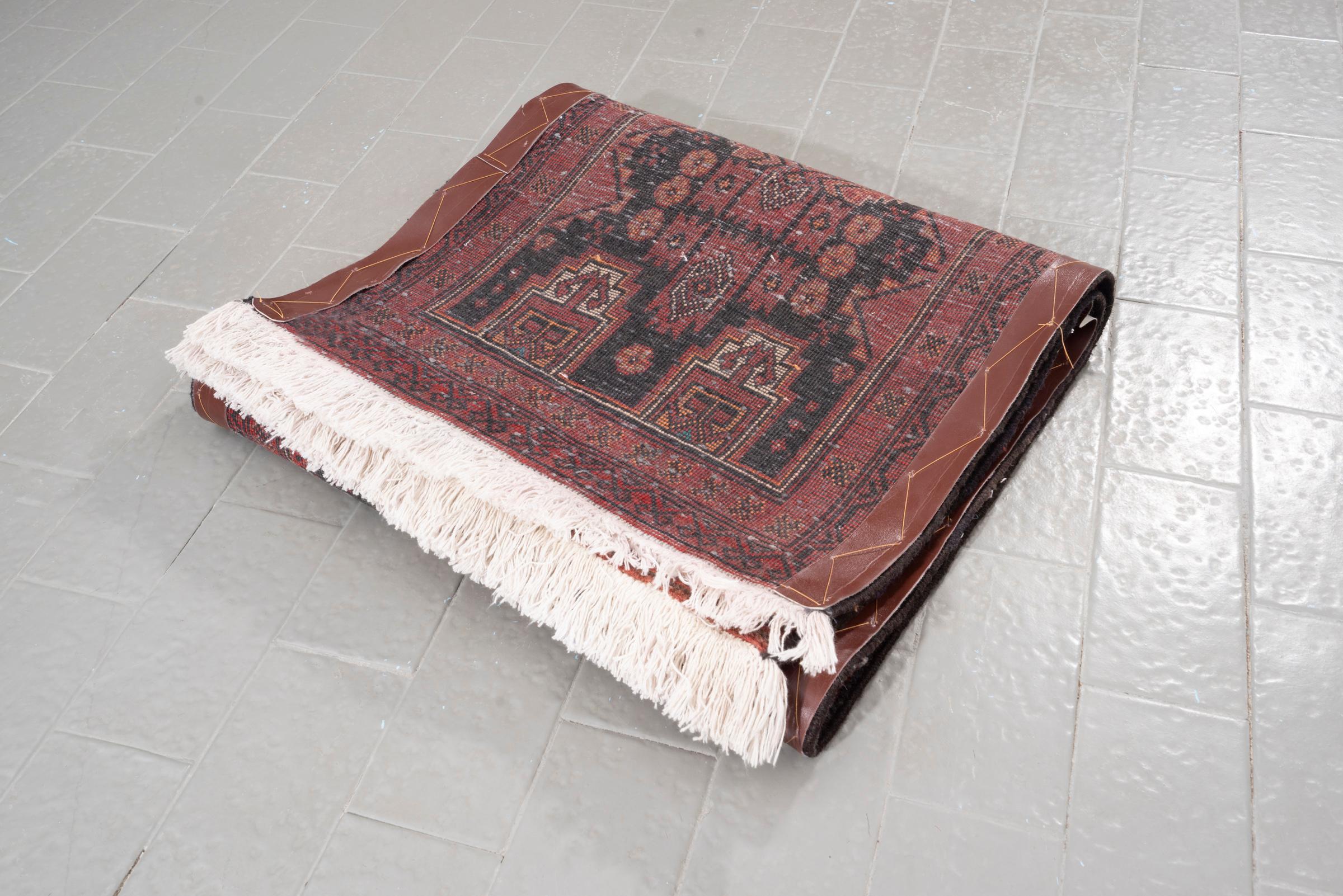 Vintage Baluch Toranj Persian Runner Rug