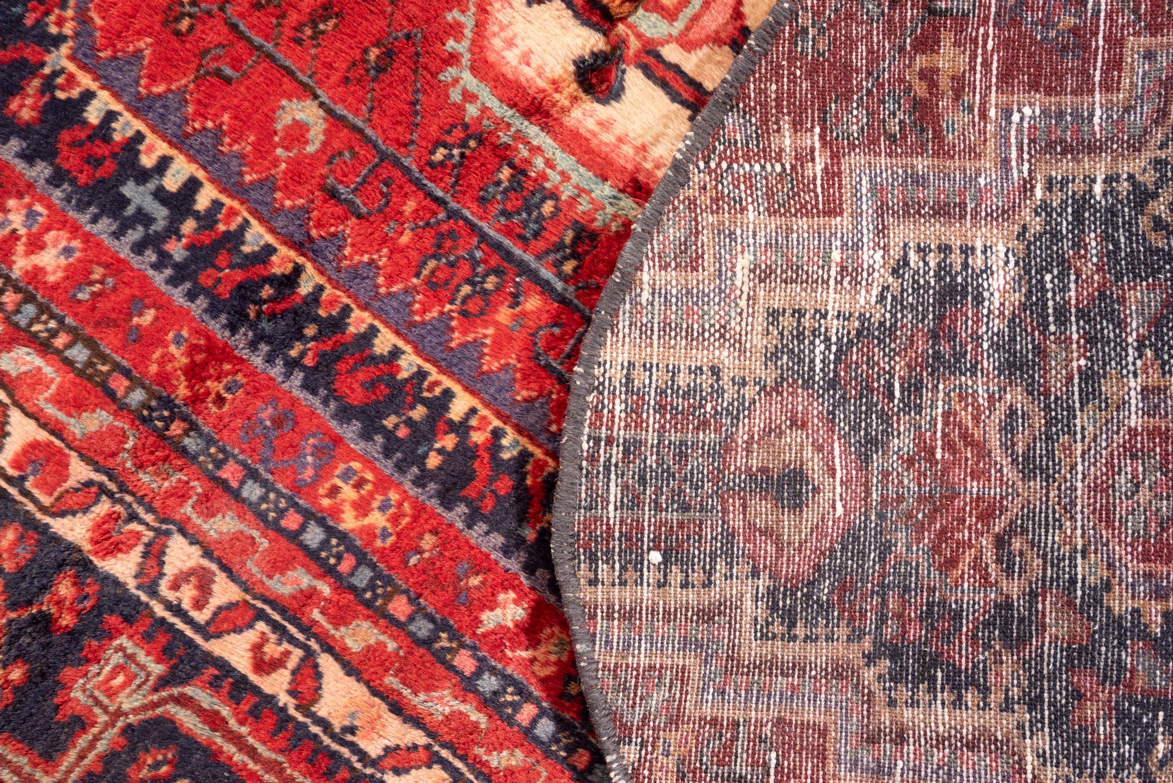 Vintage Toiserkan Oval Persian Rug
