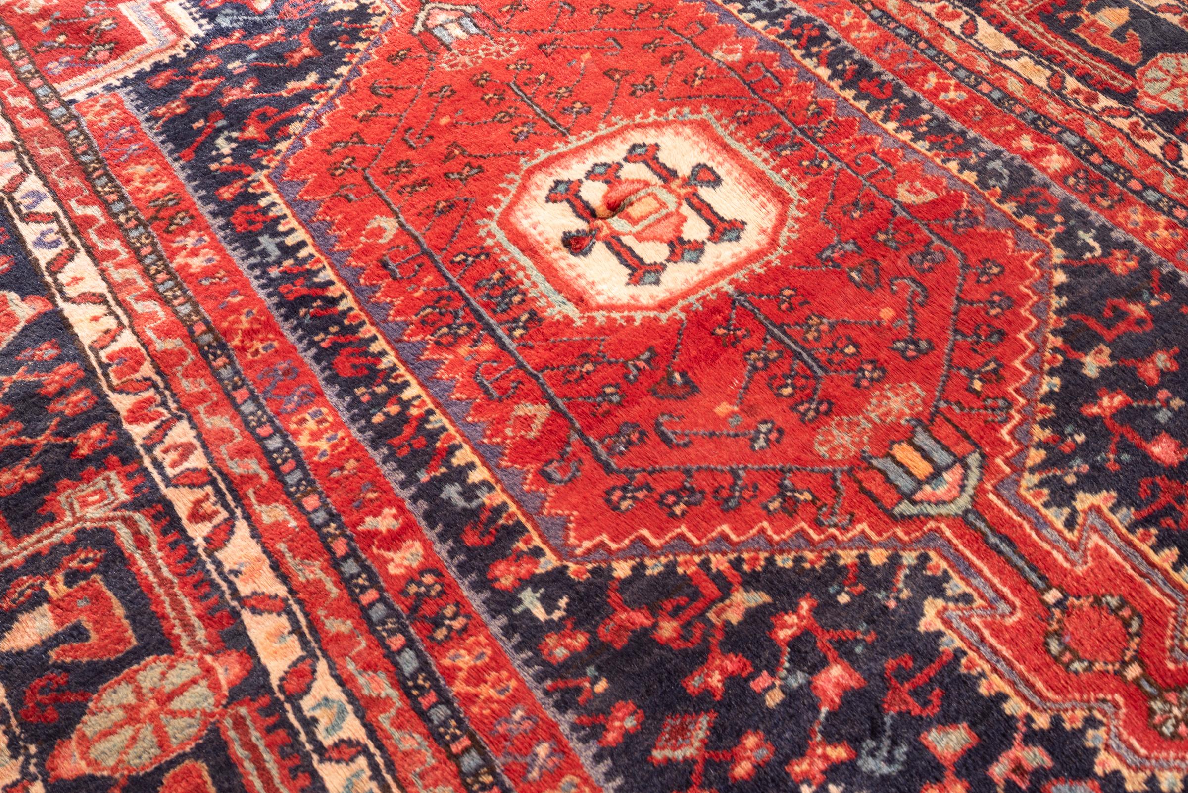 Vintage Toiserkan Oval Persian Rug
