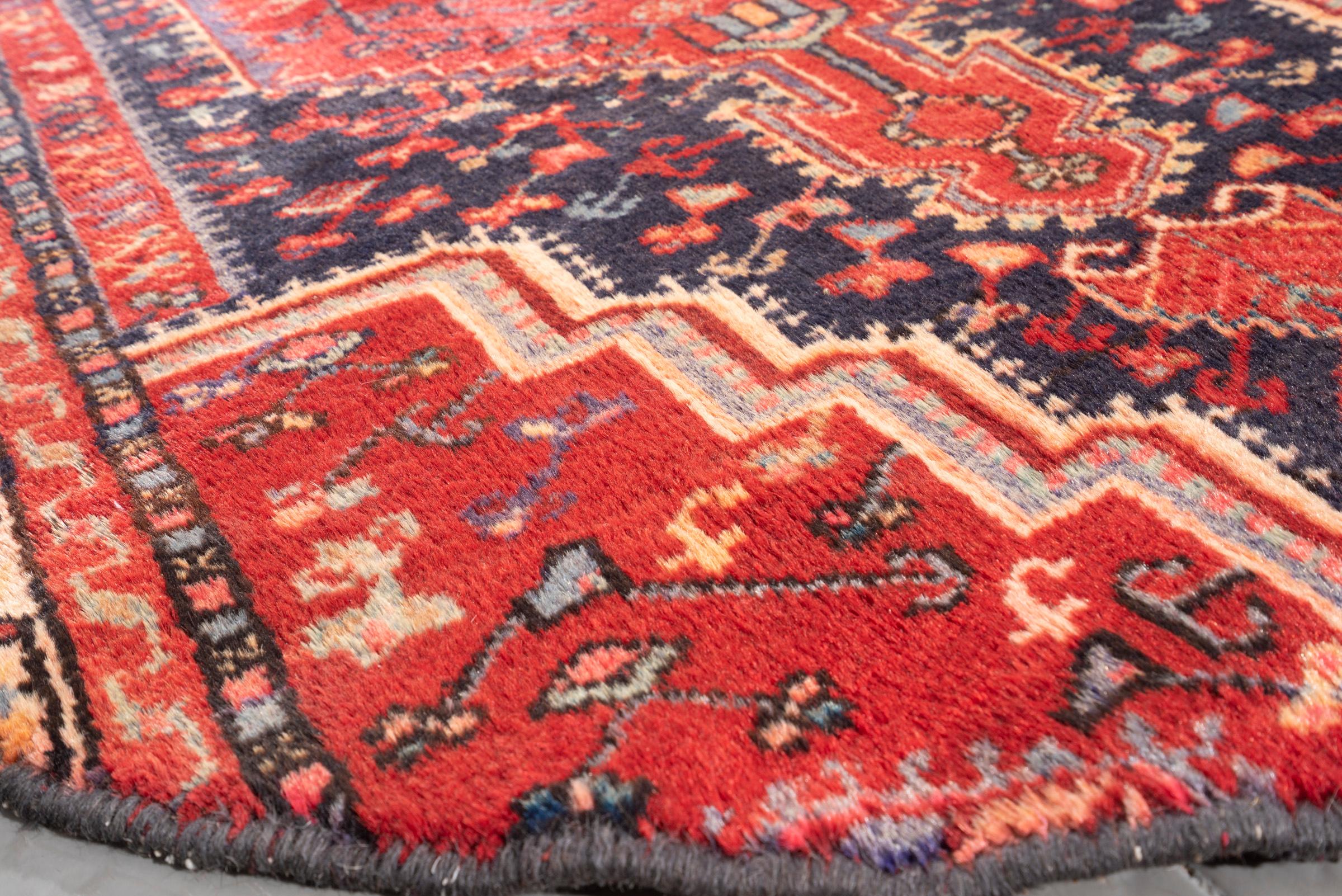 Vintage Toiserkan Oval Persian Rug