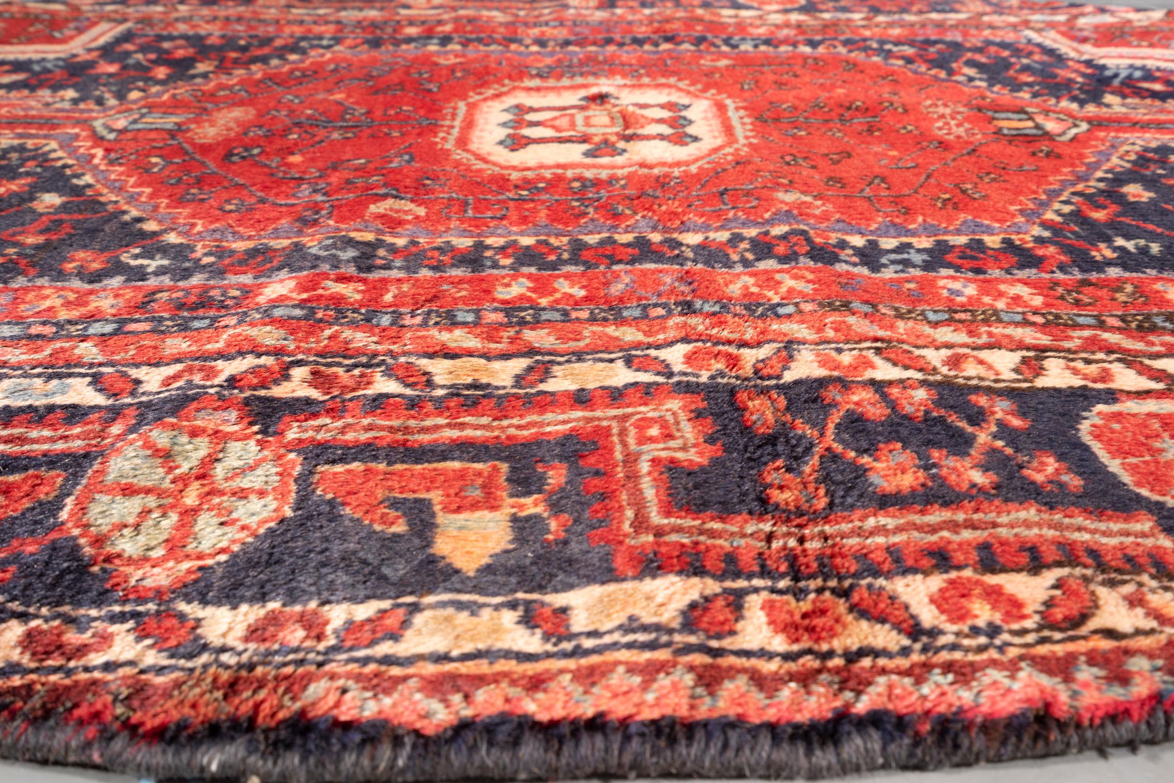 Vintage Toiserkan Oval Persian Rug
