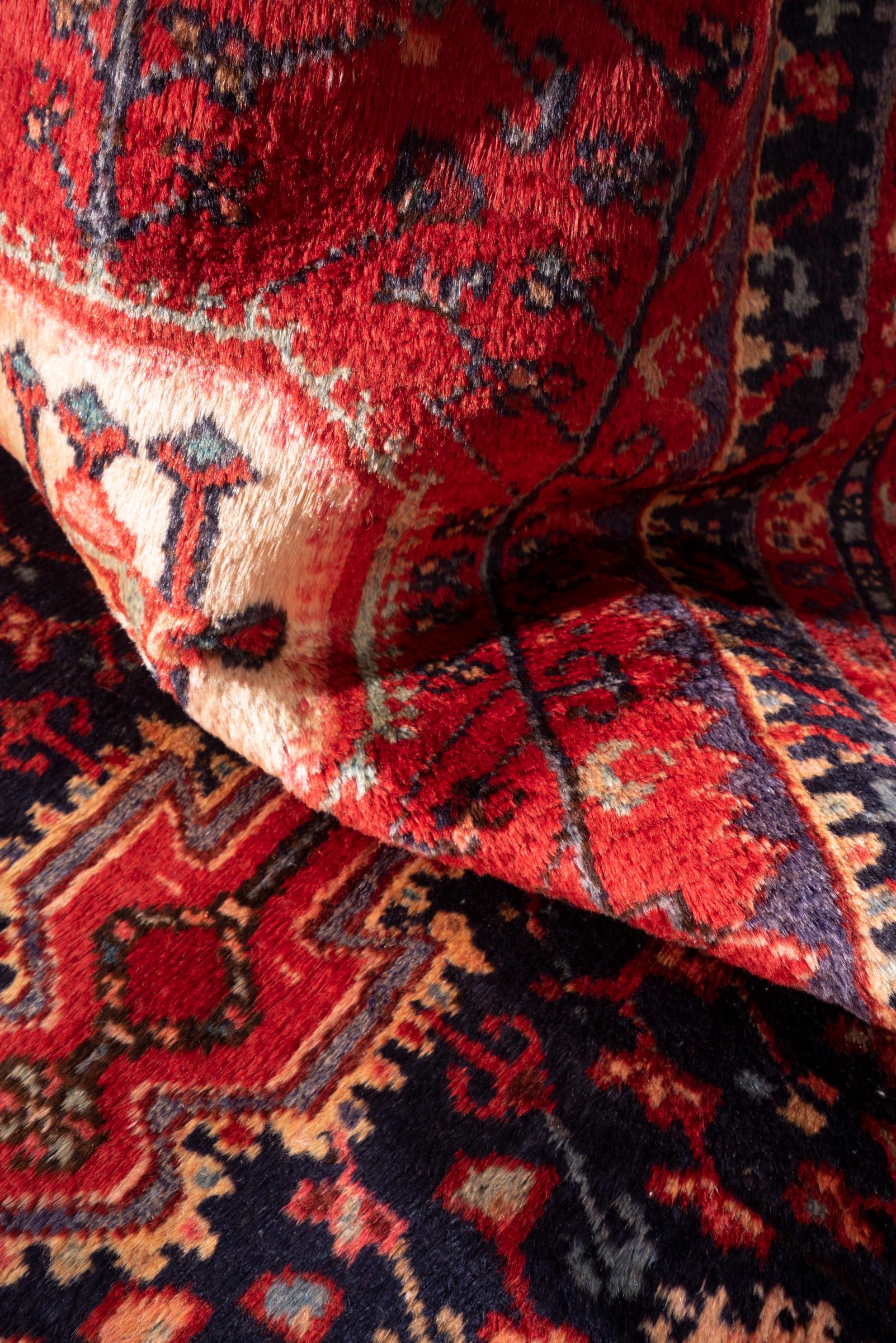 Vintage Toiserkan Oval Persian Rug