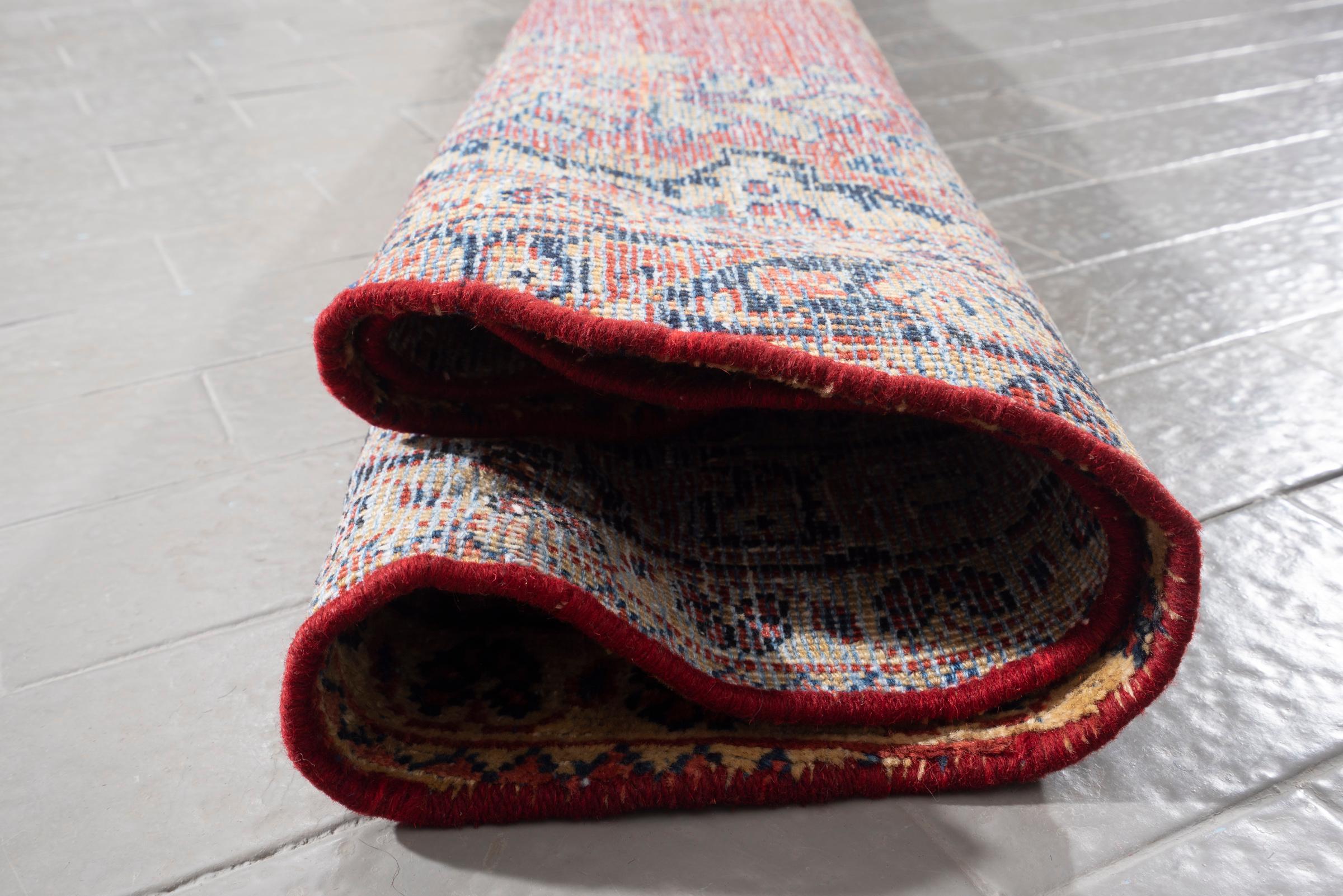 Antique Moshkabad Oval Persian Rug