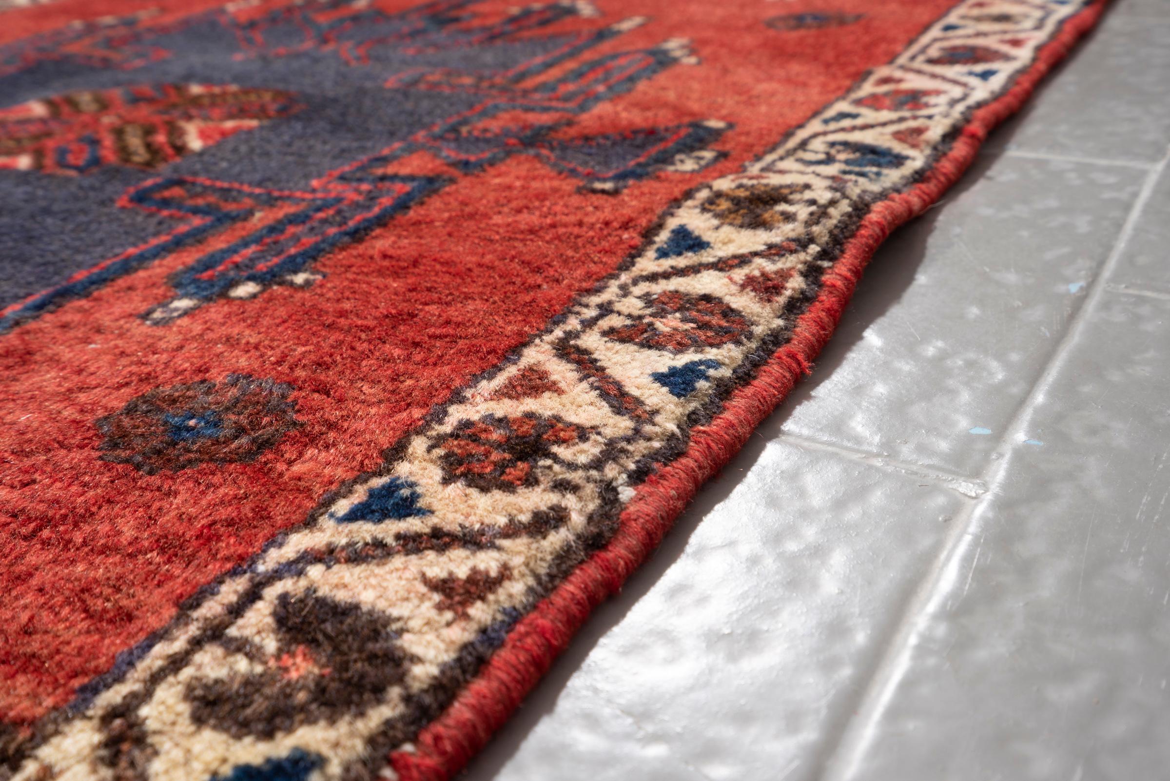 Vintage Arak Toranj Persian Poshti Rug