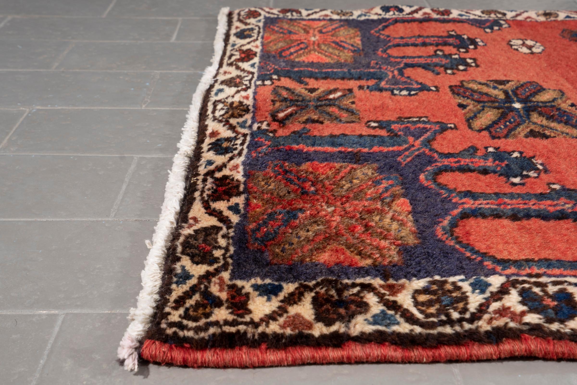 Vintage Arak Toranj Persian Poshti Rug