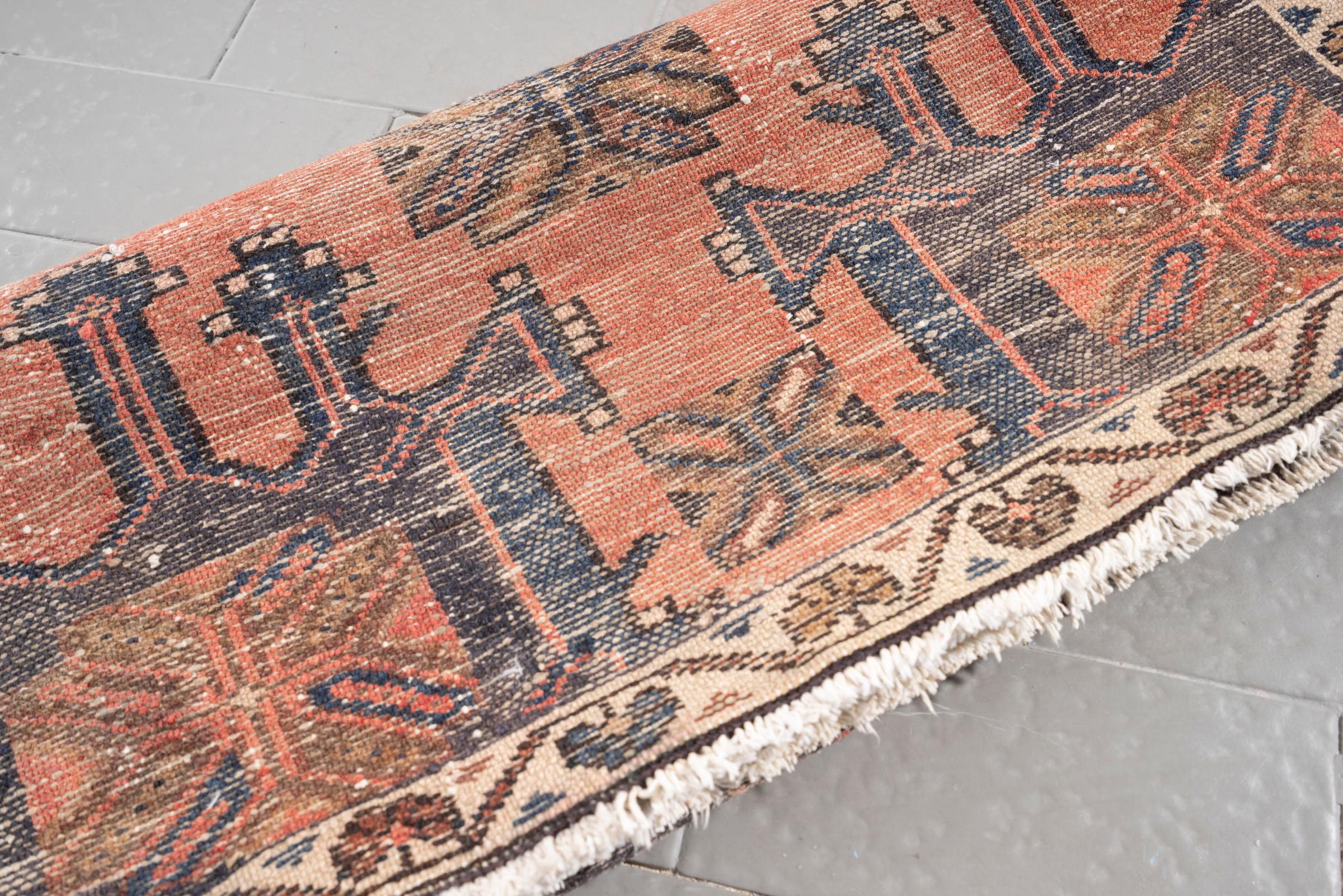 Vintage Arak Toranj Persian Poshti Rug