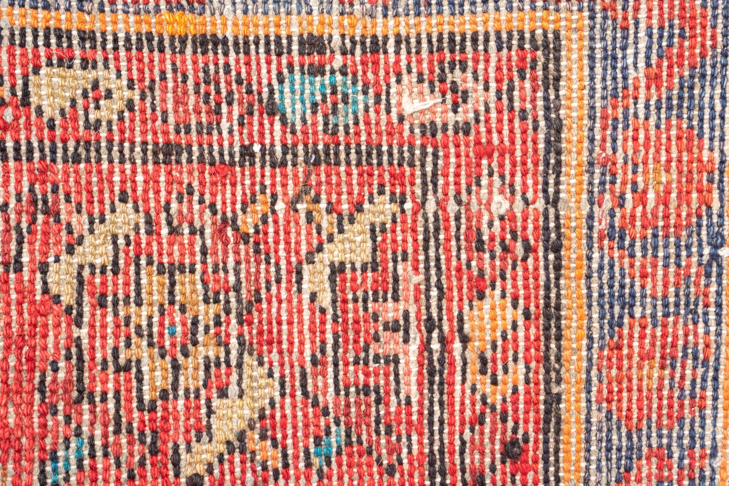 Antique Borujerd Mahi Rare Persian Runner Rug 2