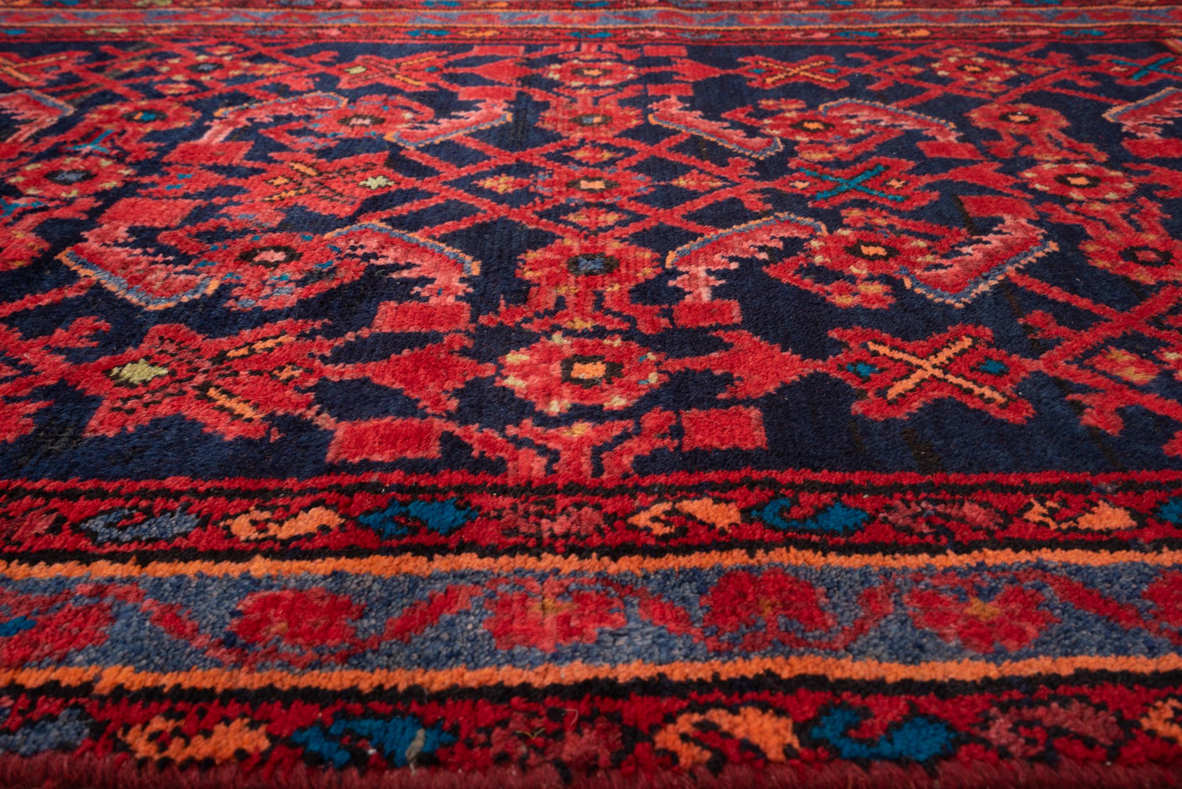 Antique Borujerd Mahi Rare Persian Runner Rug 2