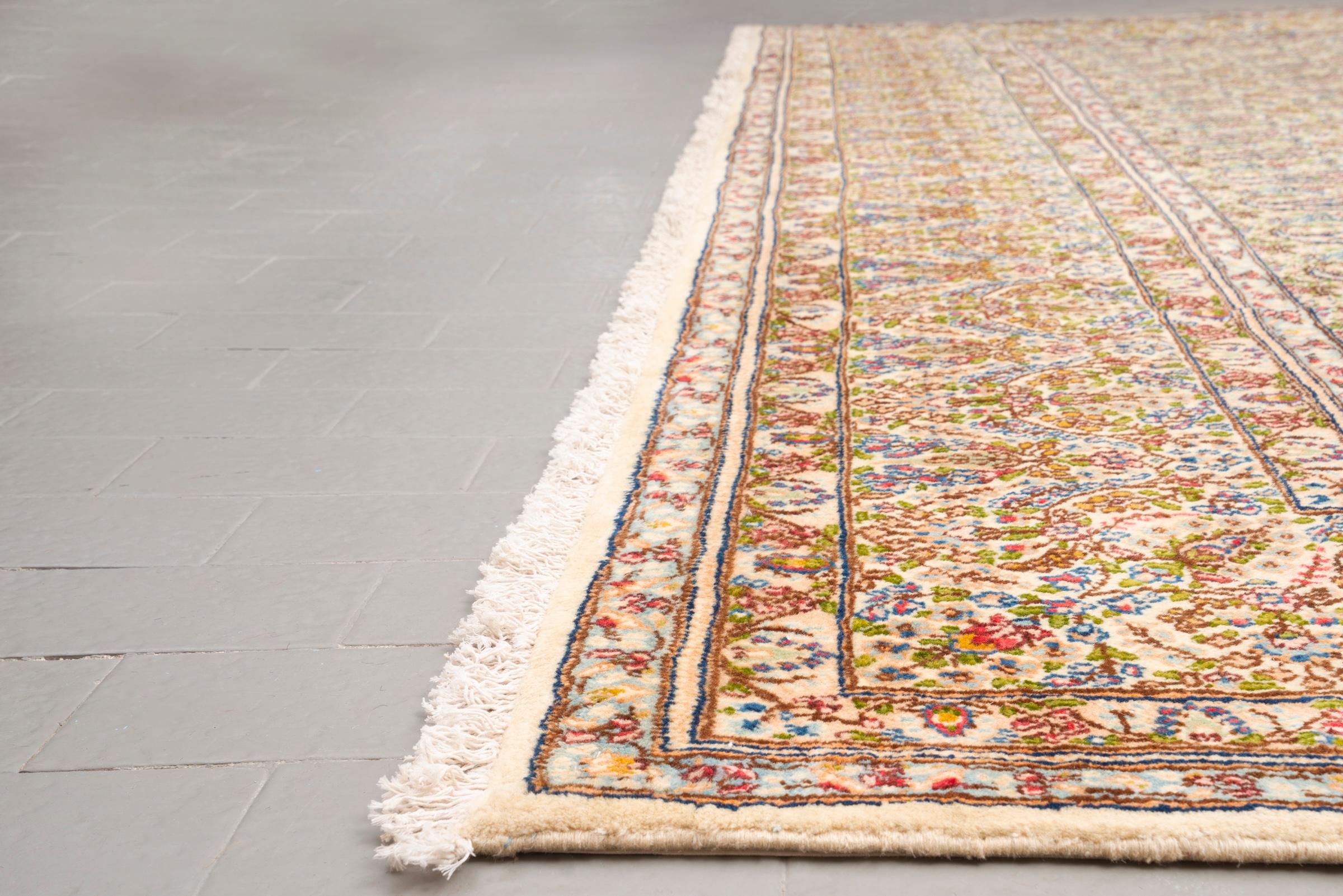 Antique Super size Kerman Boteh Persian Rug