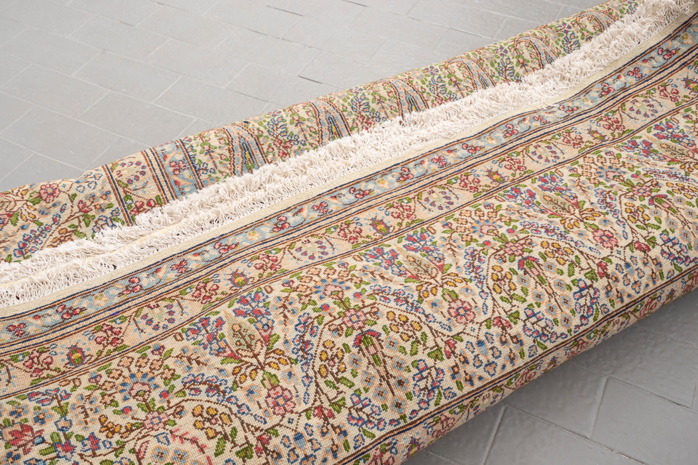 Antique Super size Kerman Boteh Persian Rug