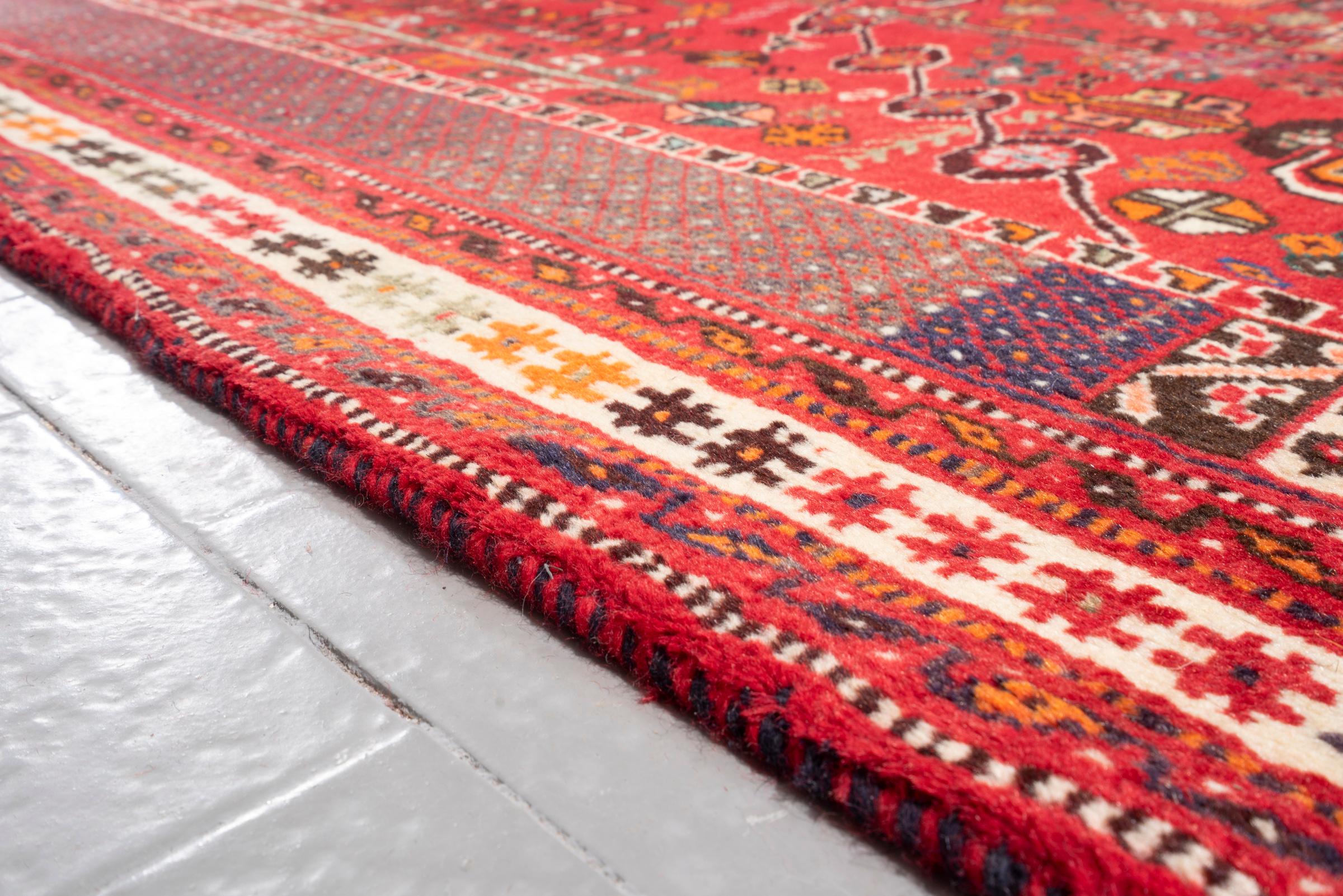 Vintage Kashkuli Nazem Persian Rug