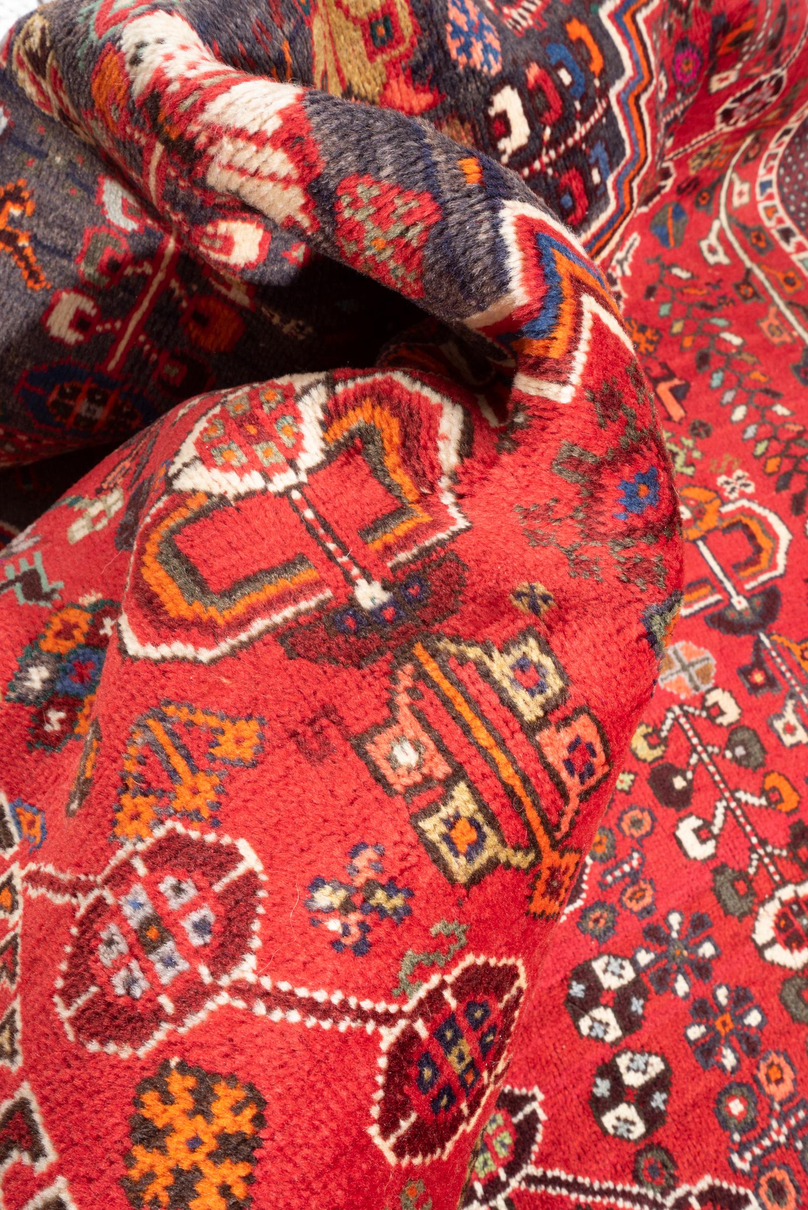 Vintage Kashkuli Nazem Persian Rug