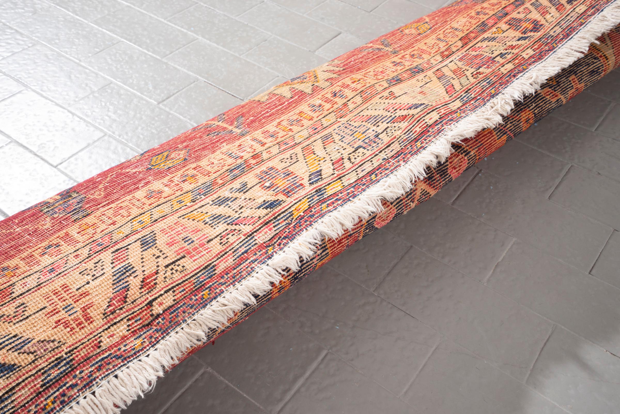 Vintage Sirjan Navy Toranj Persian Rug