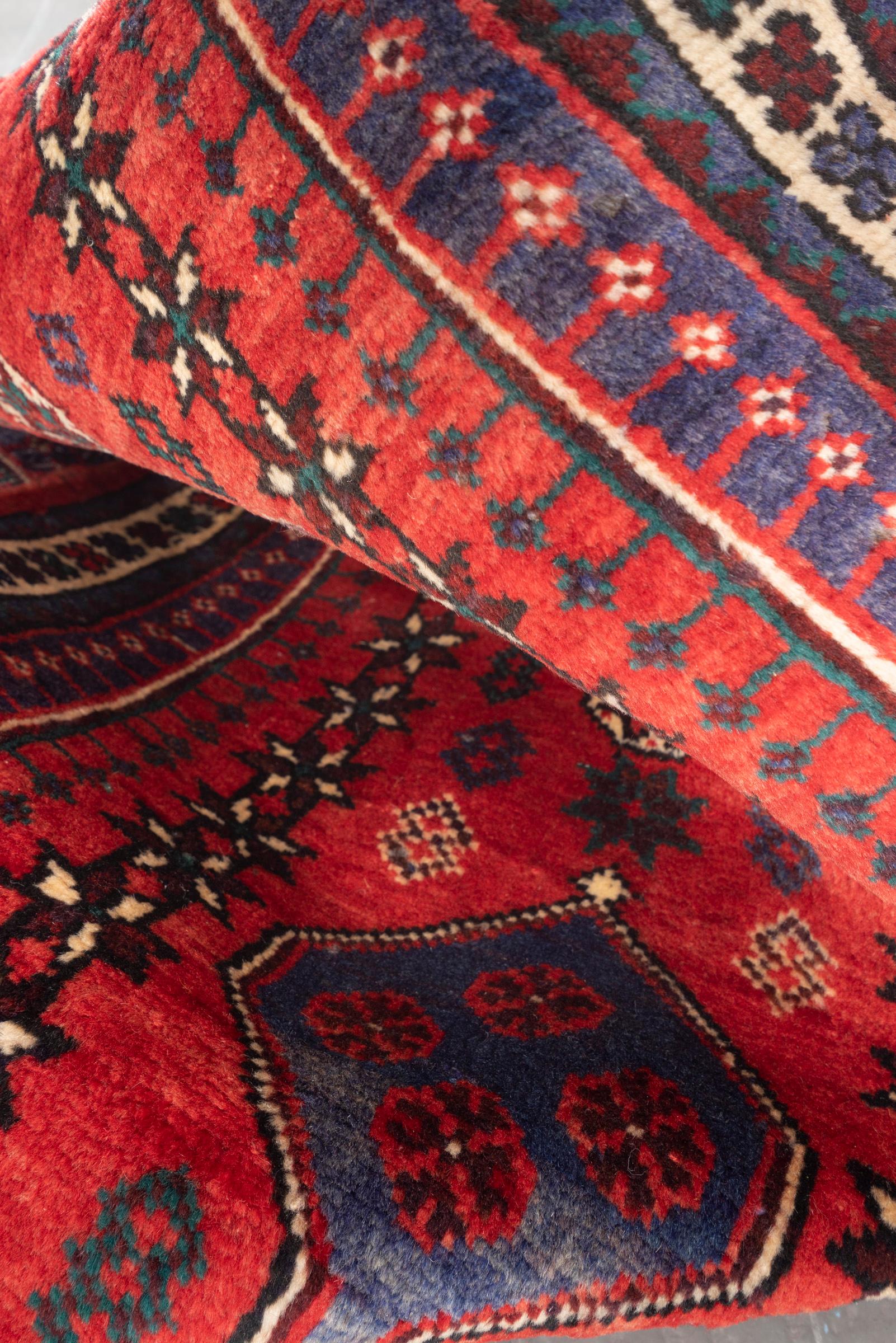 Vintage Qashqai Howz Persian Runner Rug