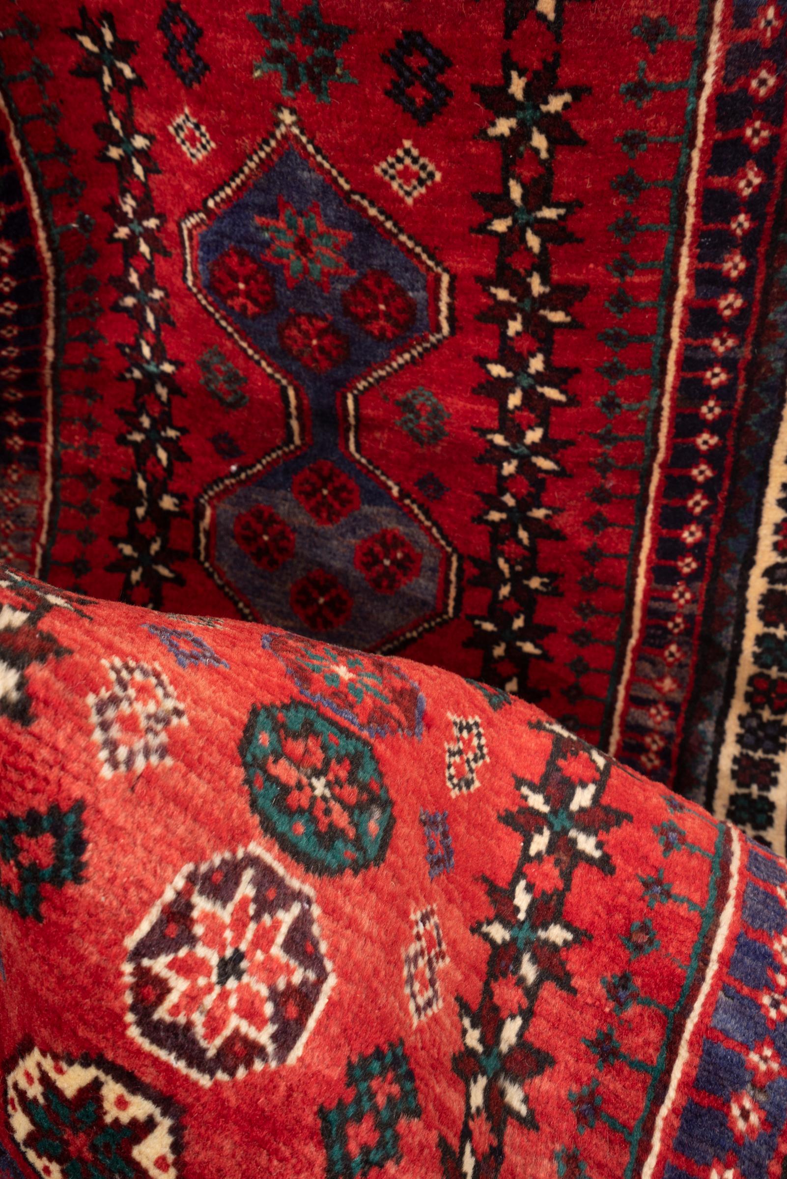 Vintage Qashqai Howz Persian Runner Rug