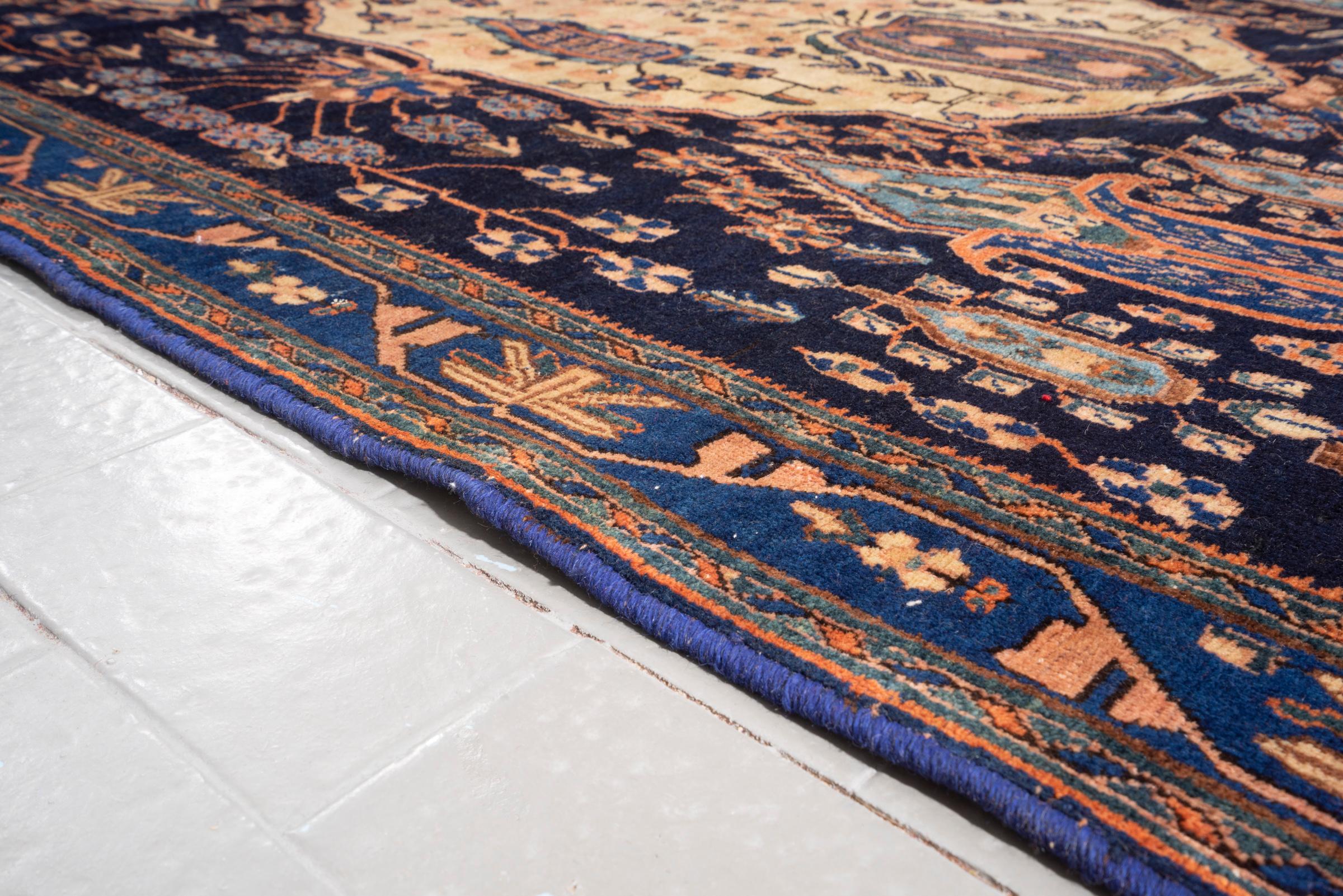 Antique Sirjan Afshar Flower vase Persian Rug