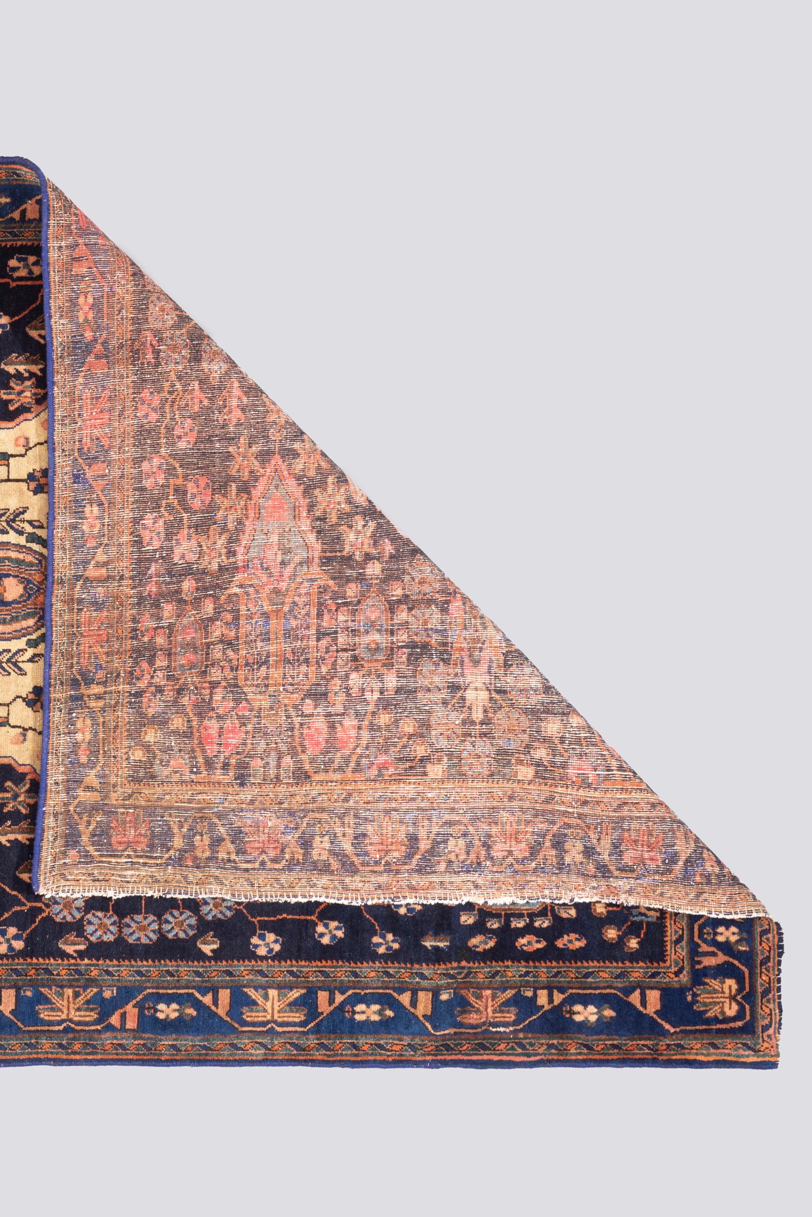 Antique Sirjan Afshar Flower vase Persian Rug