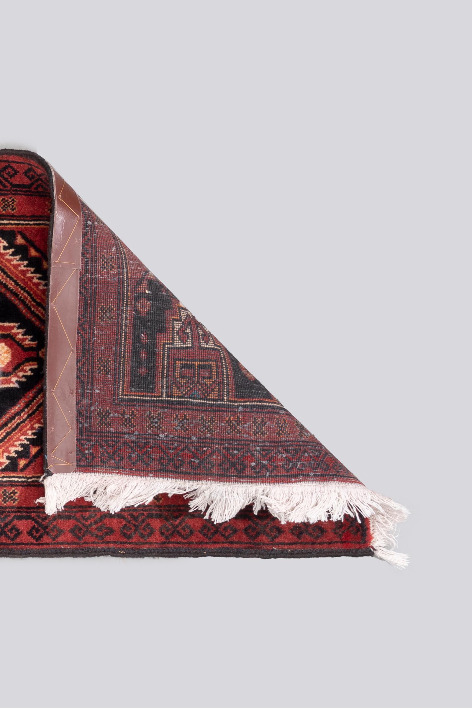Vintage Baluch Toranj Persian Runner Rug
