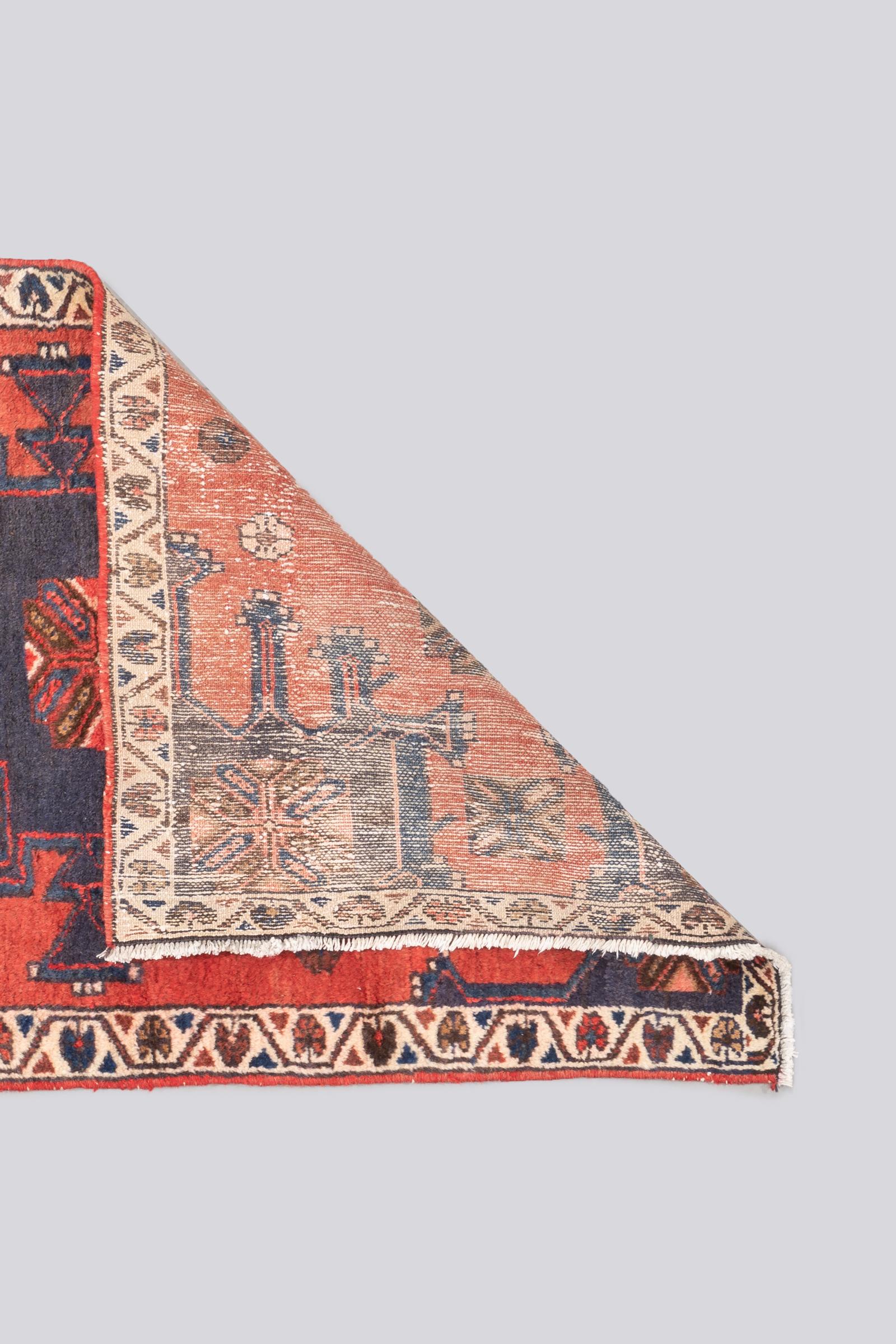 Vintage Arak Toranj Persian Poshti Rug