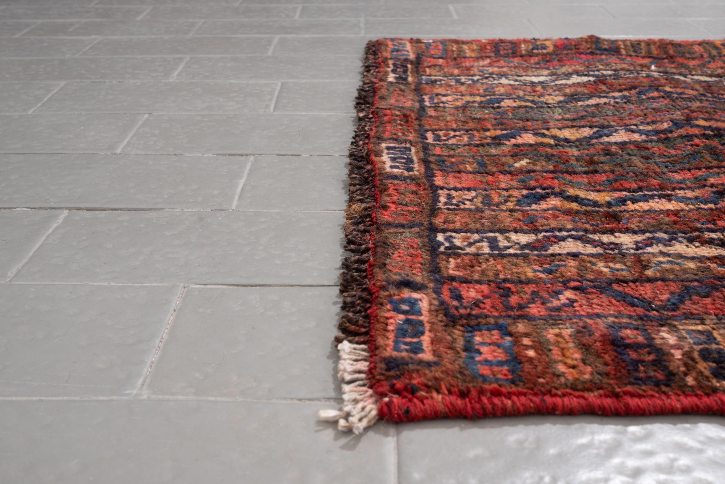 Antique Qashqai Muhrammat Persian Poshti Rug