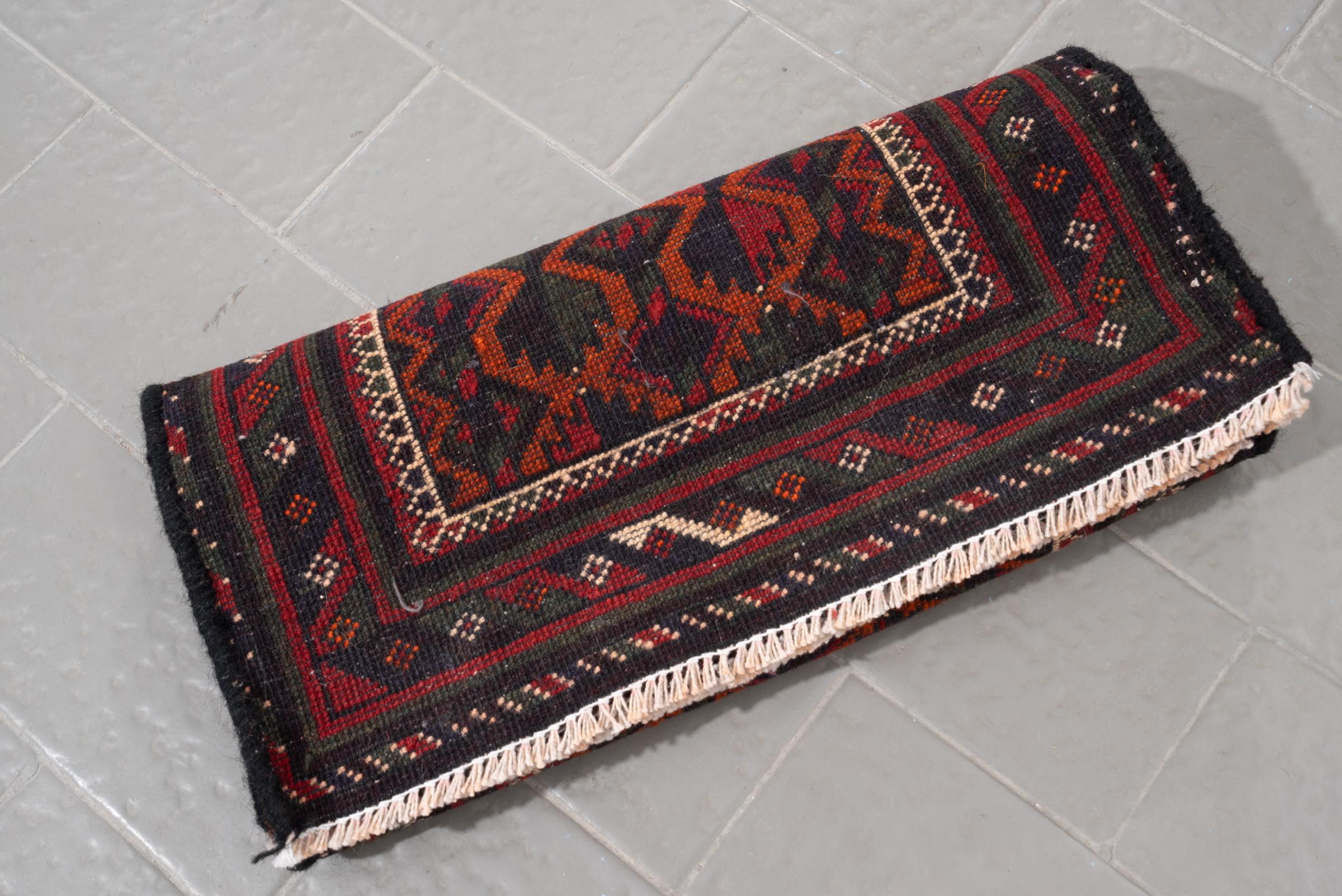 Antique Baluch Autumn Persian Poshti Rug