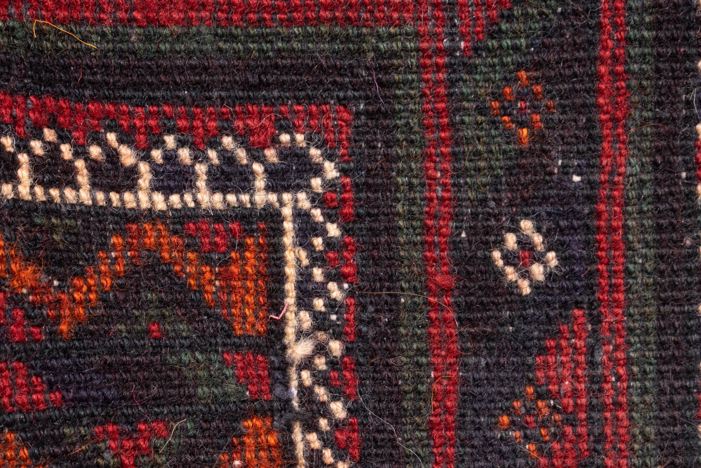 Antique Baluch Autumn Persian Poshti Rug