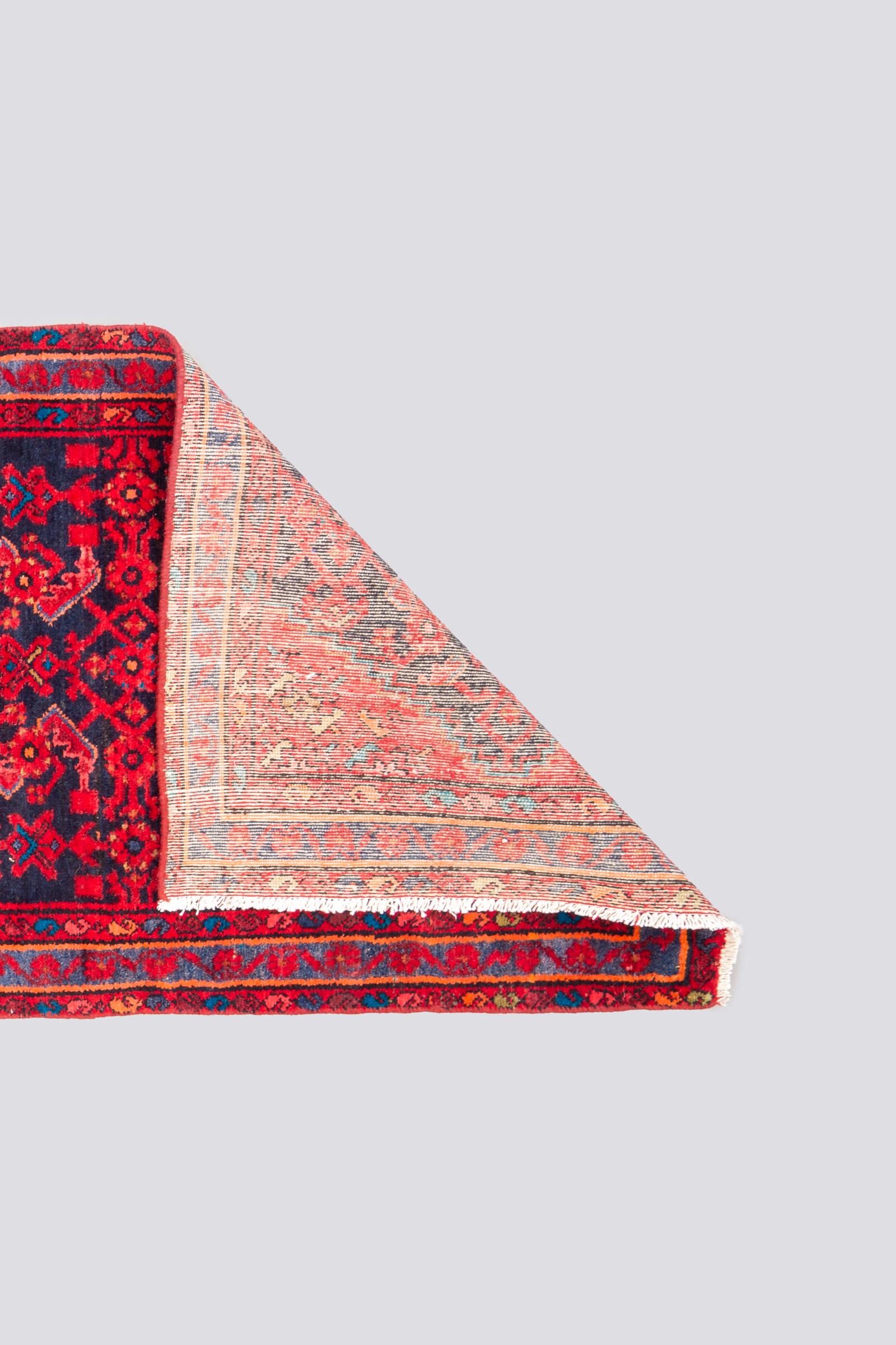 Antique Borujerd Mahi Rare Persian Runner Rug 2