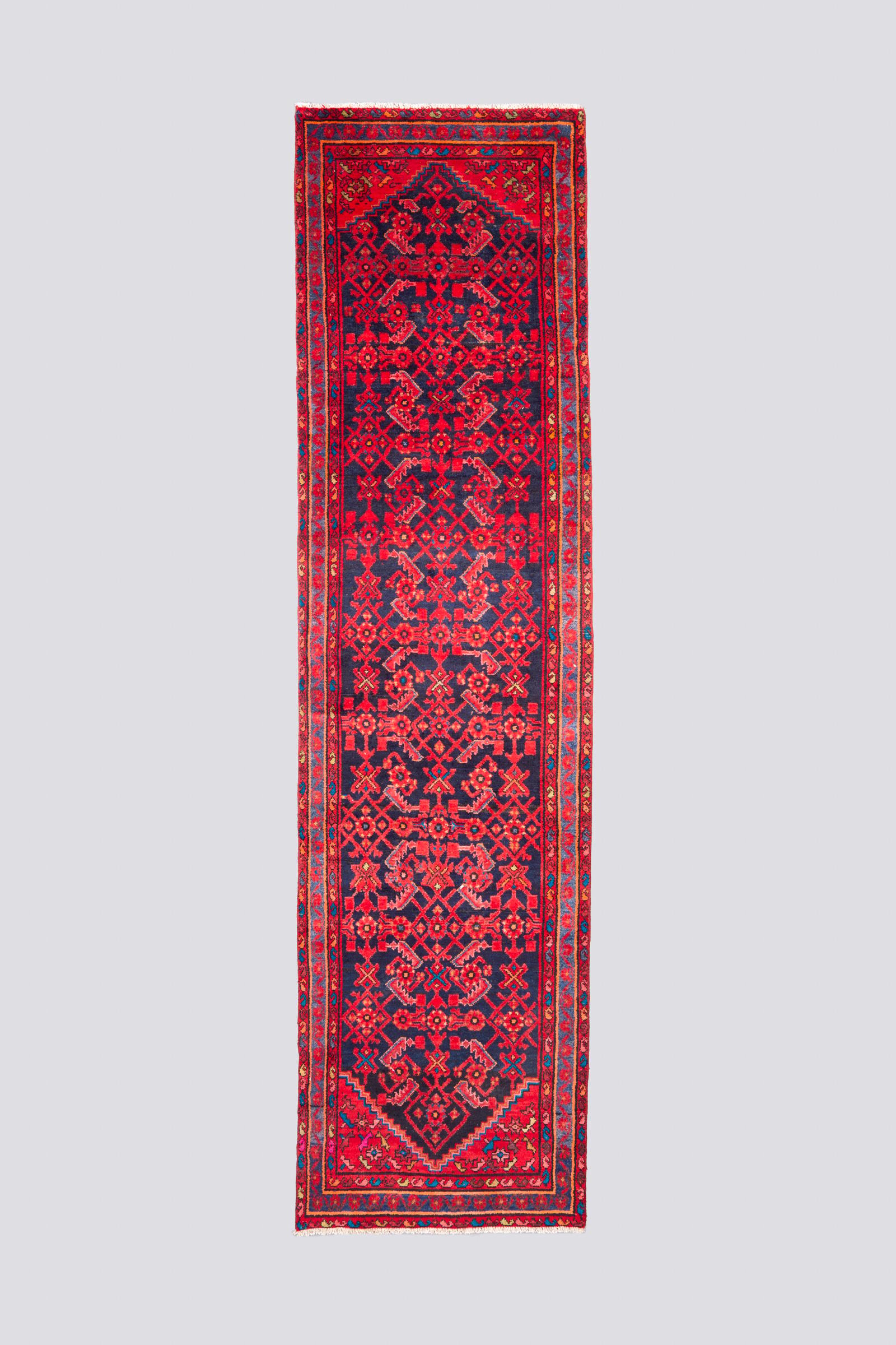 Antique Borujerd Mahi Rare Carpet Runner 4SQM 2