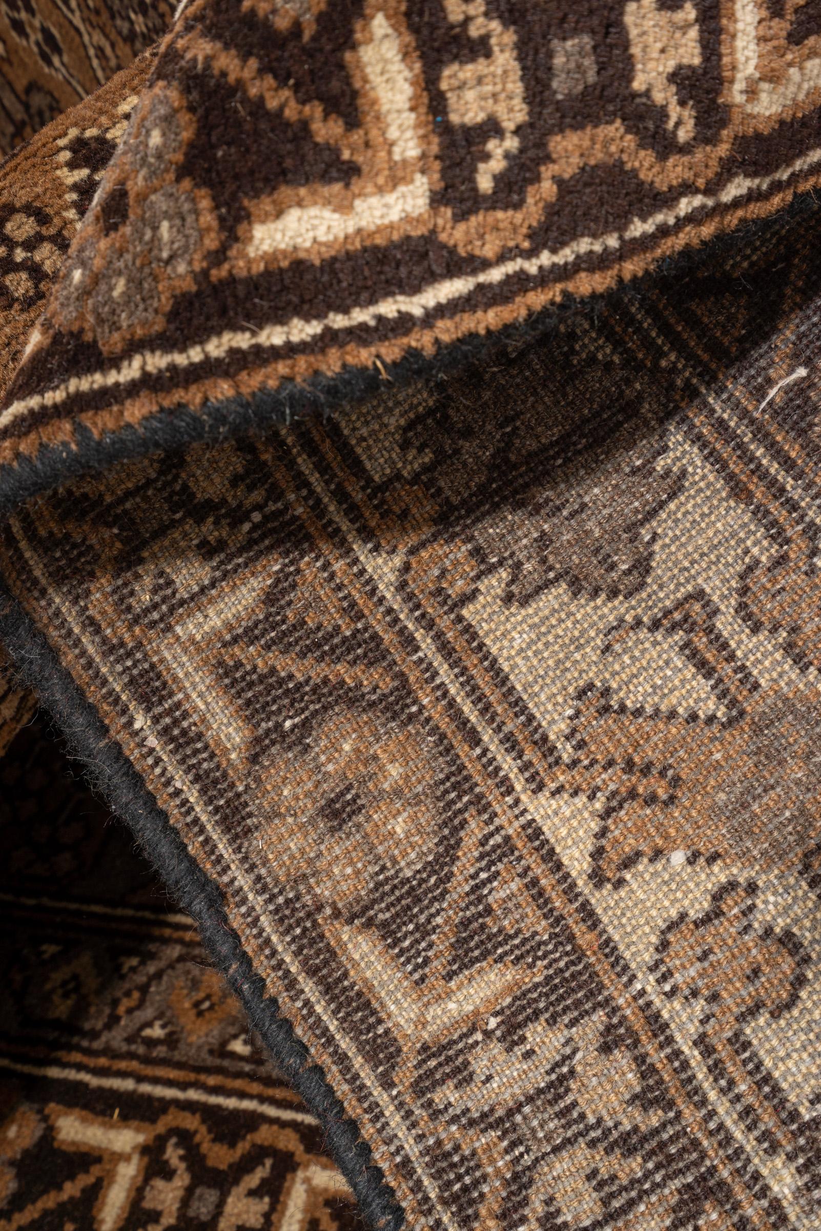 Vintage Bakhtiari Self Dye Wool Geometric Persian Rug