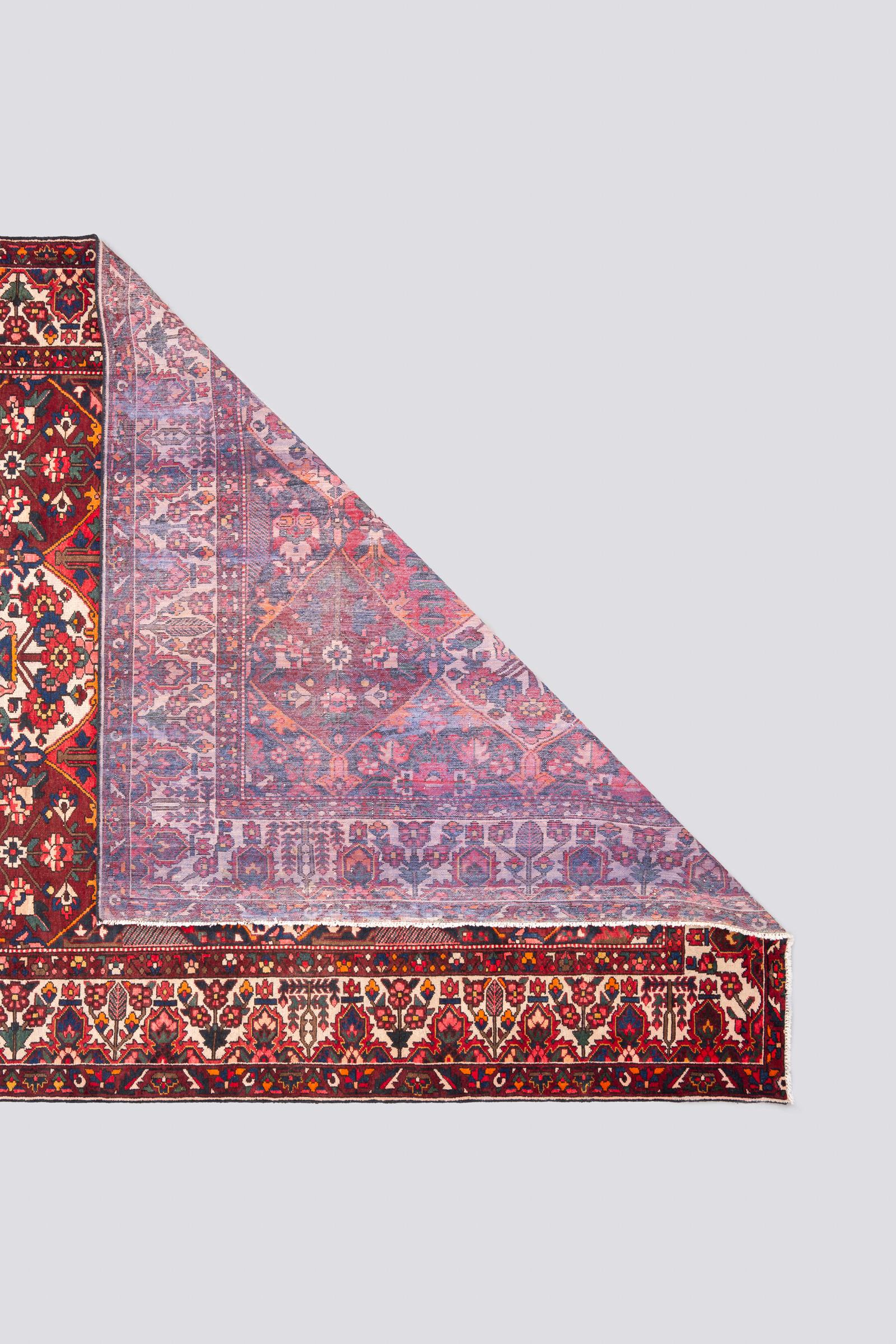 Antique Bakhtiari rare Large lattices oversized fine Persian Rug